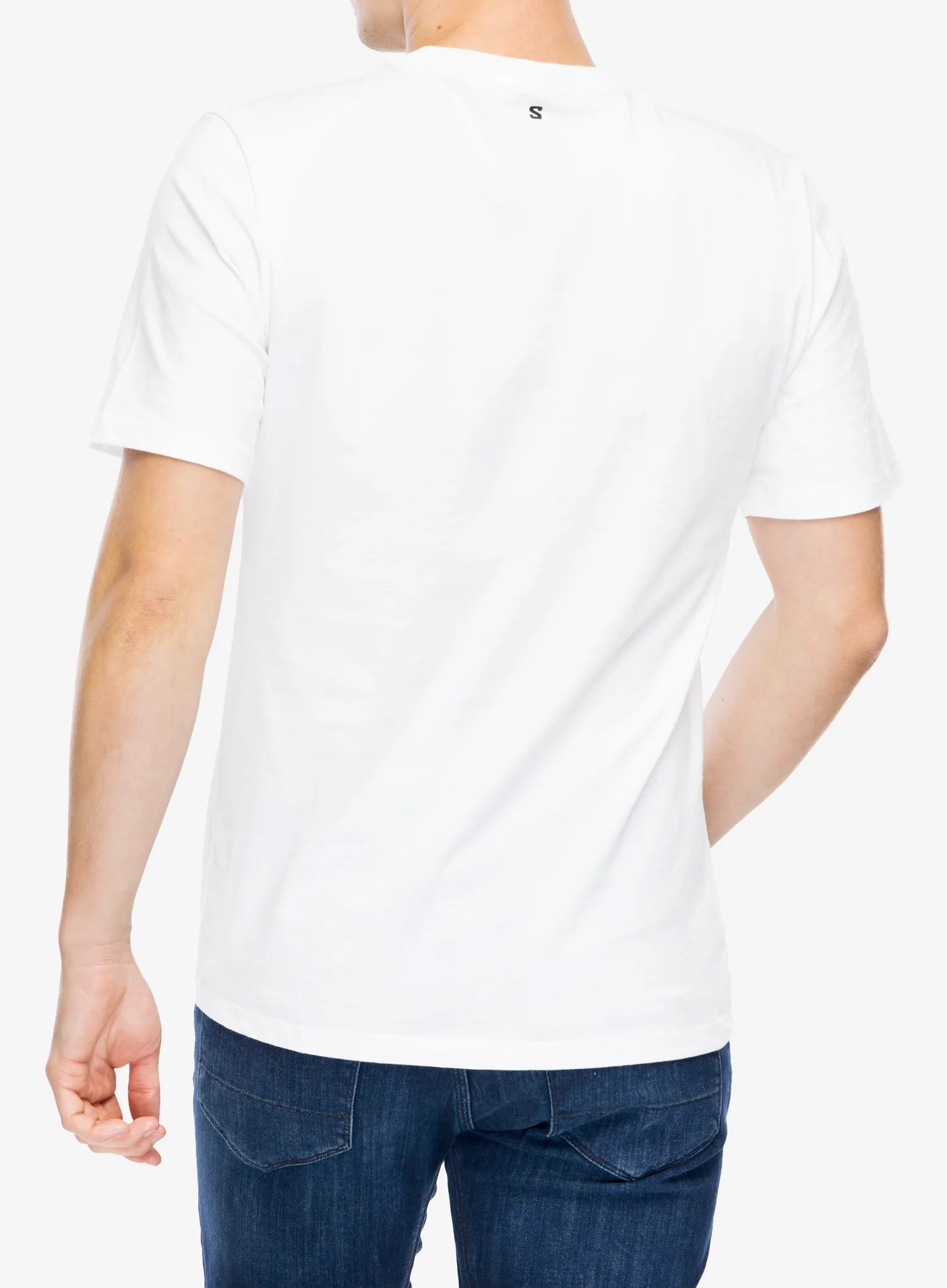 Футболка бавовняна Salomon Logo Perf S/S Tee - white