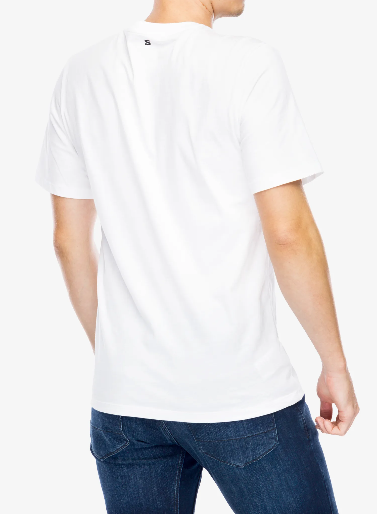 Футболка бавовняна Salomon Logo Perf S/S Tee - white