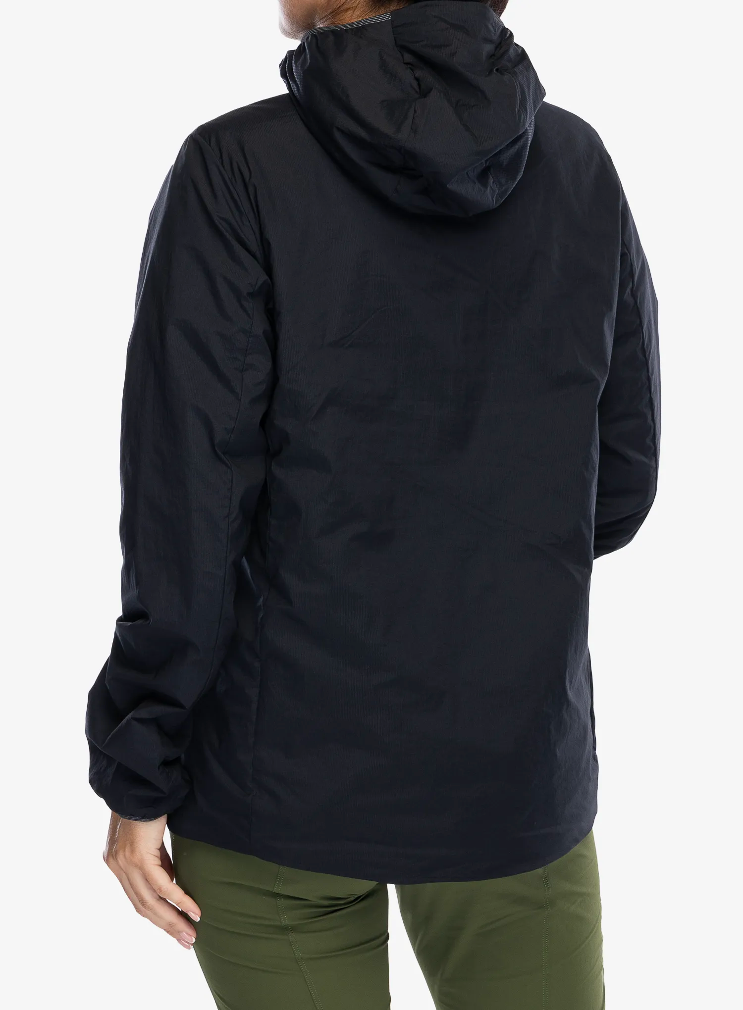 Куртка утеплена жіноча Salomon Mountain Flex Jacket Hood - deep black