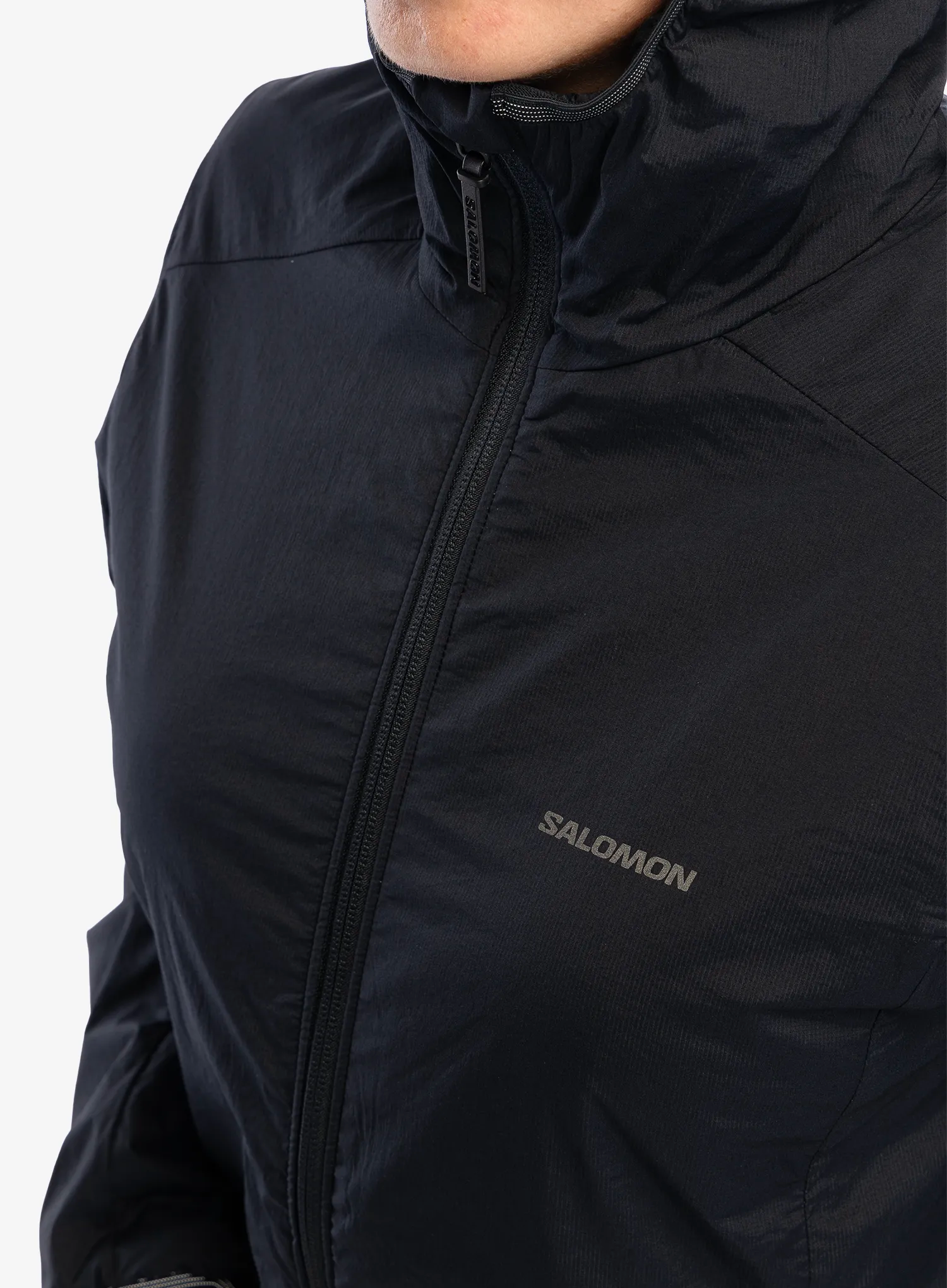 Куртка утеплена жіноча Salomon Mountain Flex Jacket Hood - deep black
