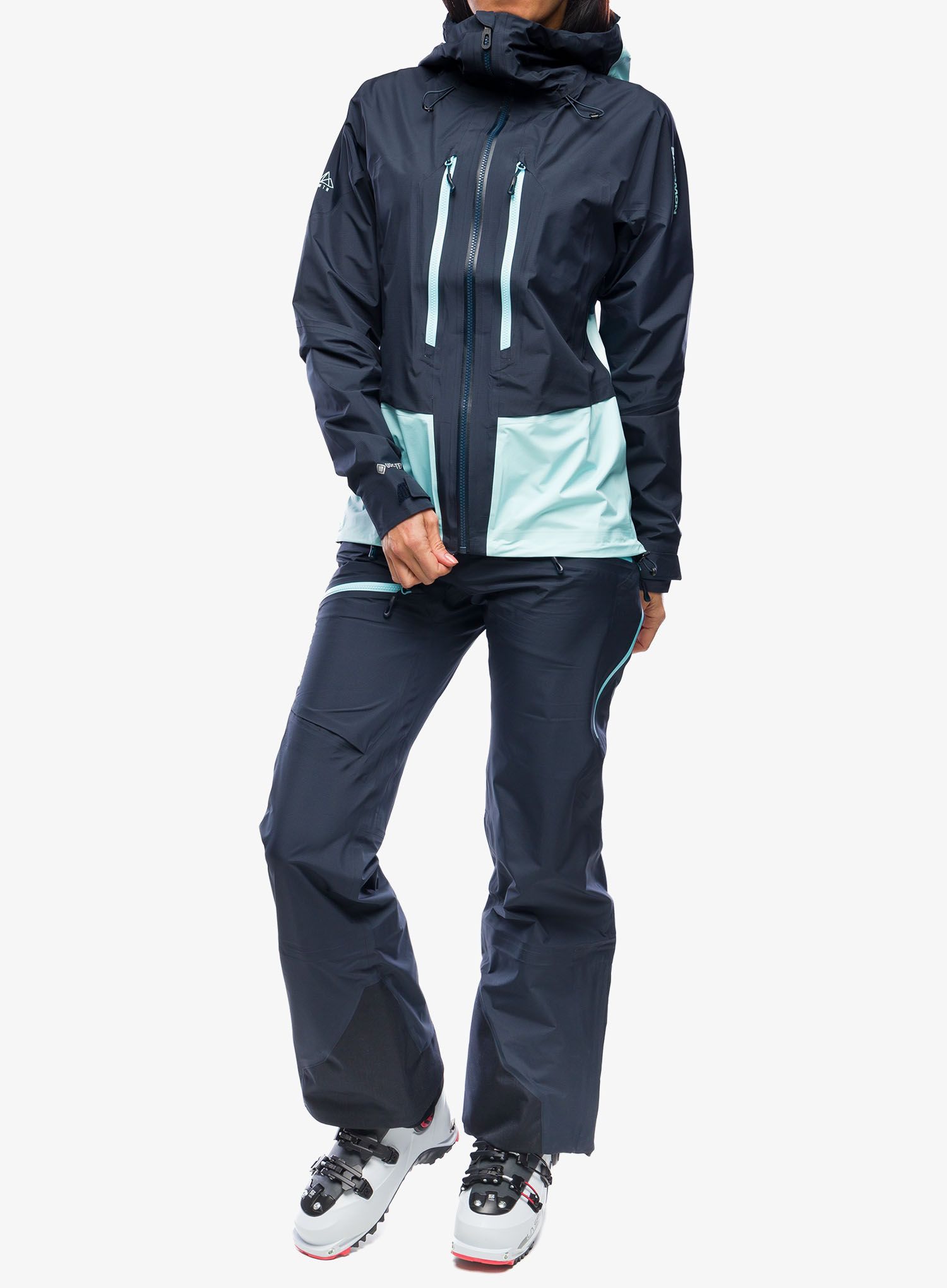 Штани для гір жіночі Salomon Mtn Gore-Tex 3L Pants - carbon