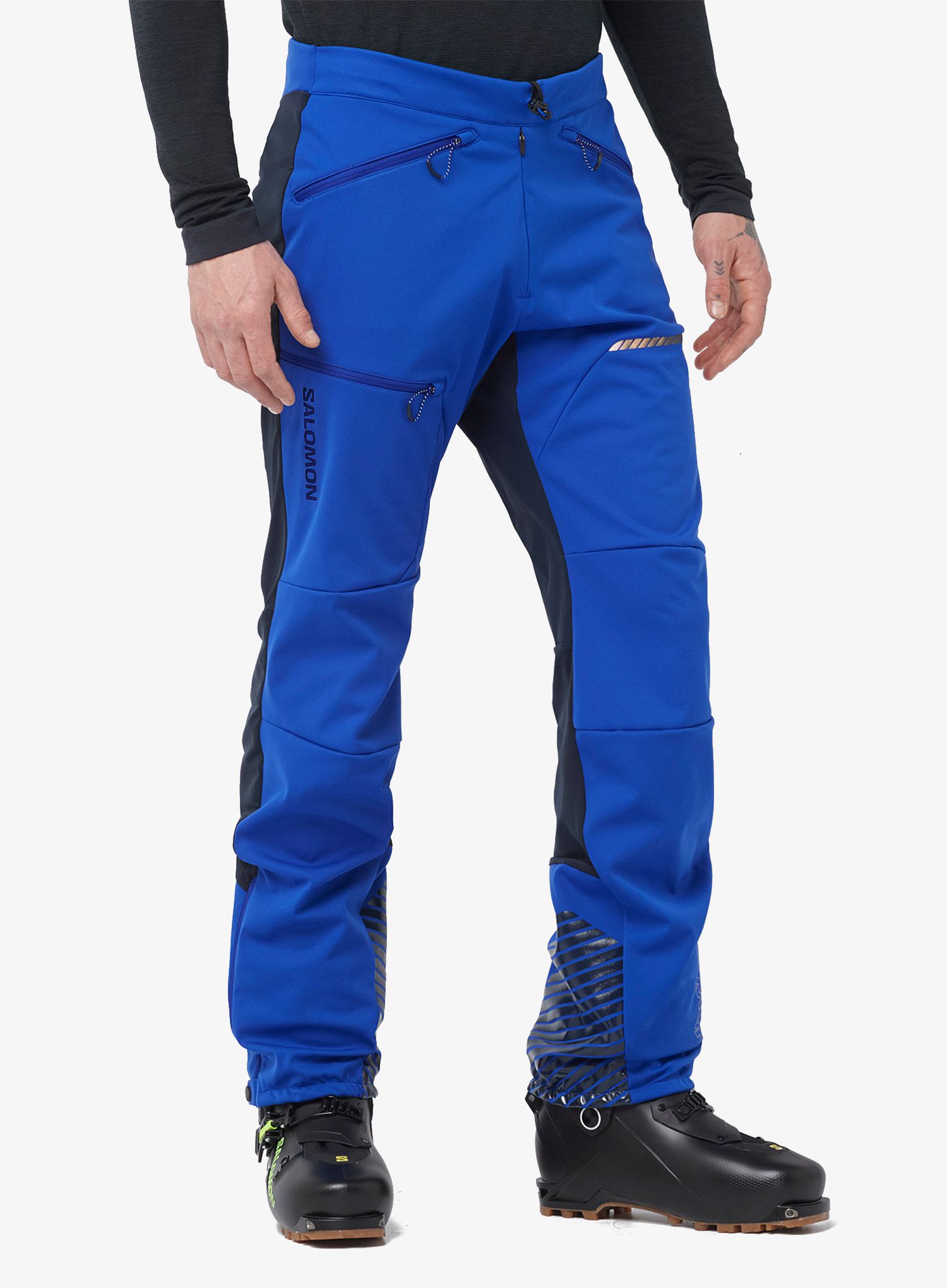 Штани softshell Salomon Mtn Softshell Pant - surf the web/carbon