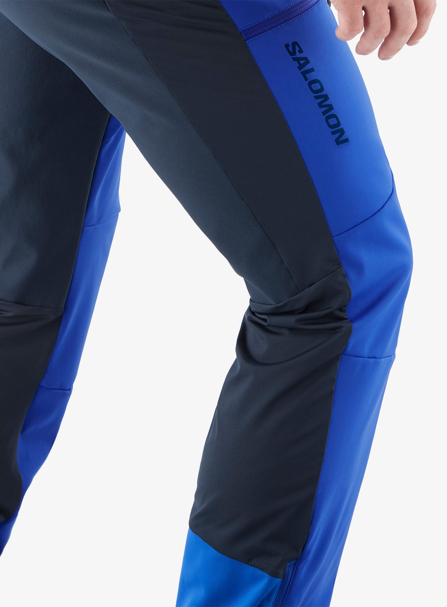 Штани softshell Salomon Mtn Softshell Pant - surf the web/carbon