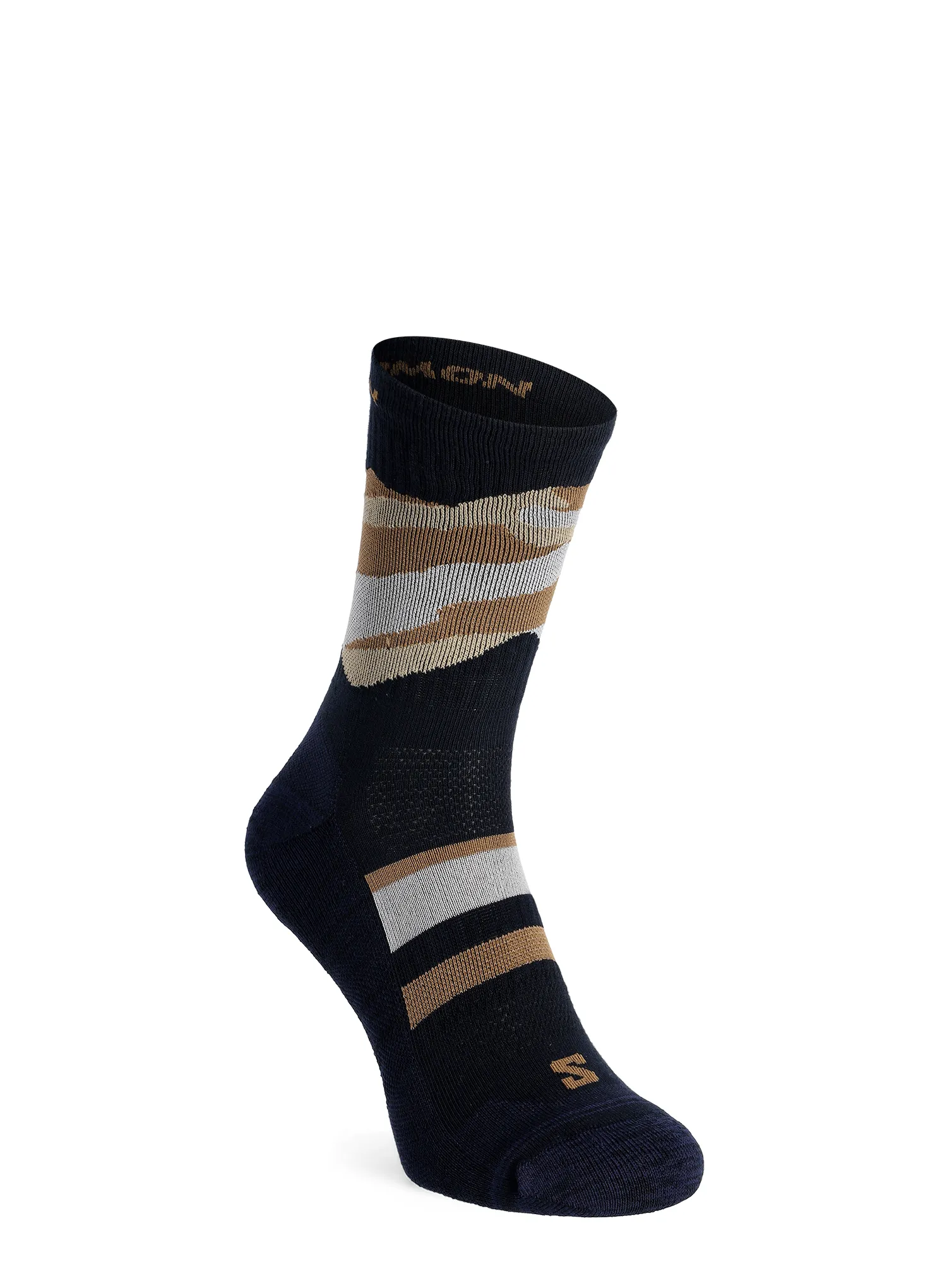 Шкарпетки туристичні Salomon Out Alps Crew 2-Pack - carbon/brown