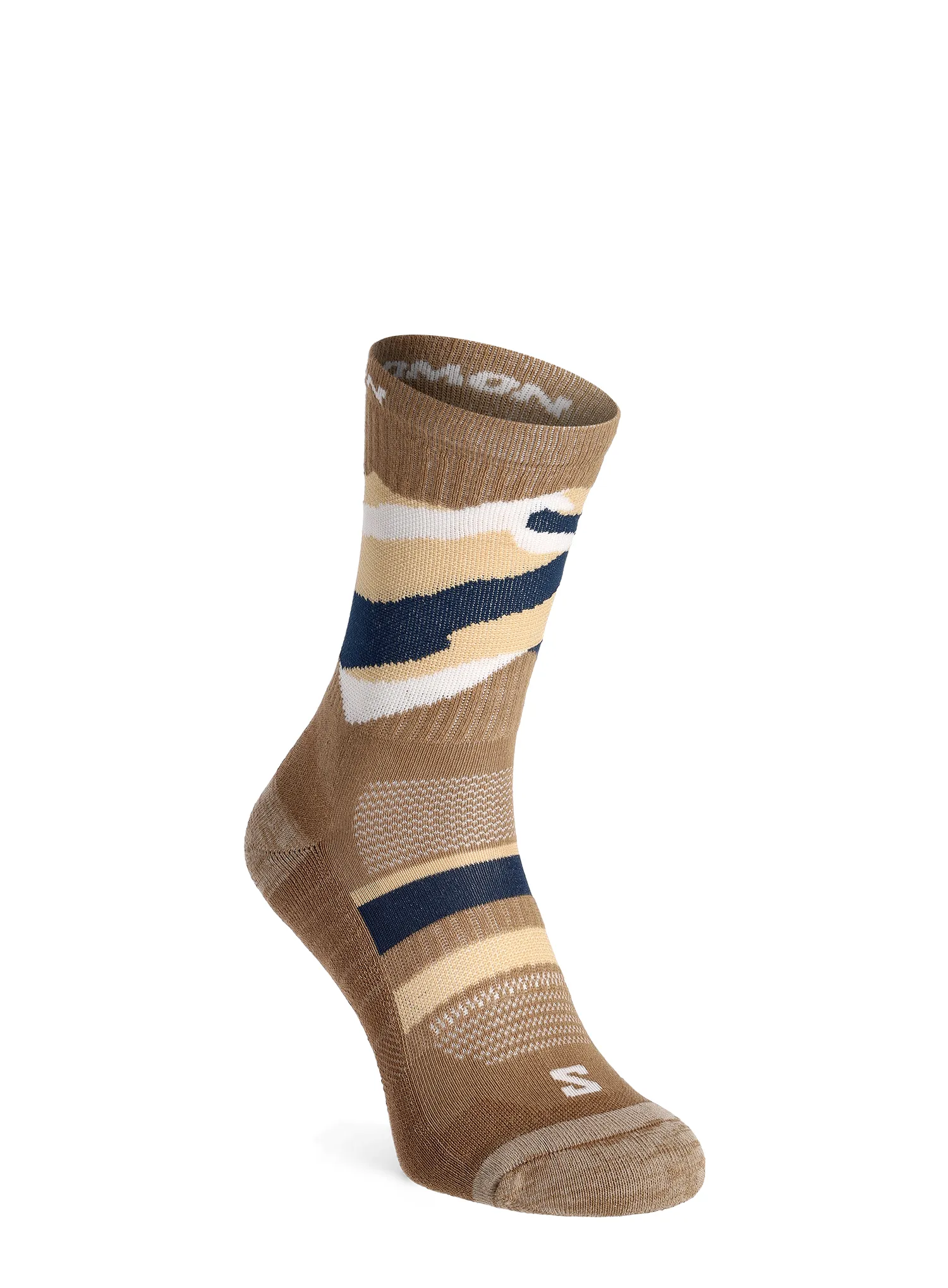 Шкарпетки туристичні Salomon Out Alps Crew 2-Pack - carbon/brown