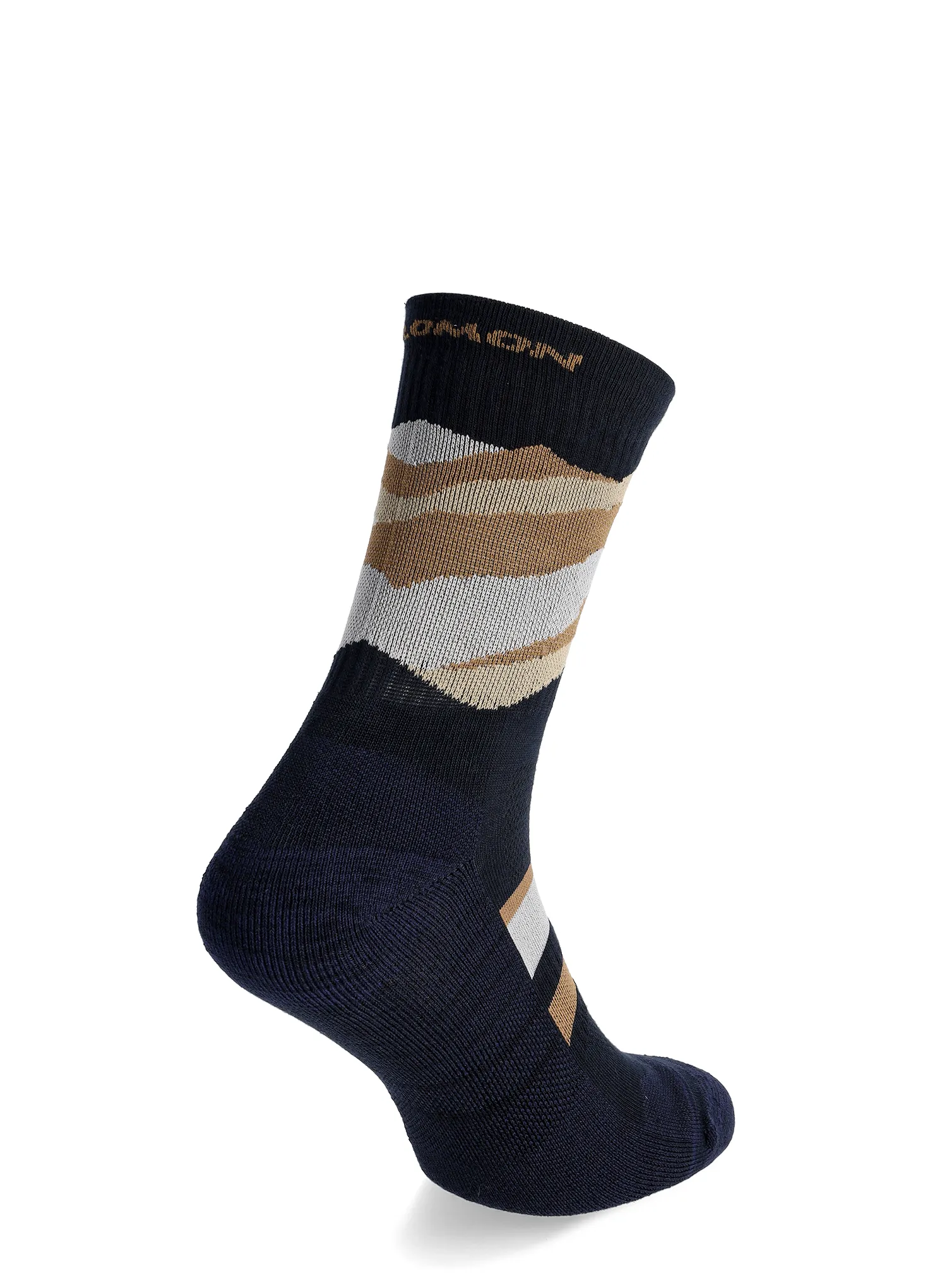 Шкарпетки туристичні Salomon Out Alps Crew 2-Pack - carbon/brown