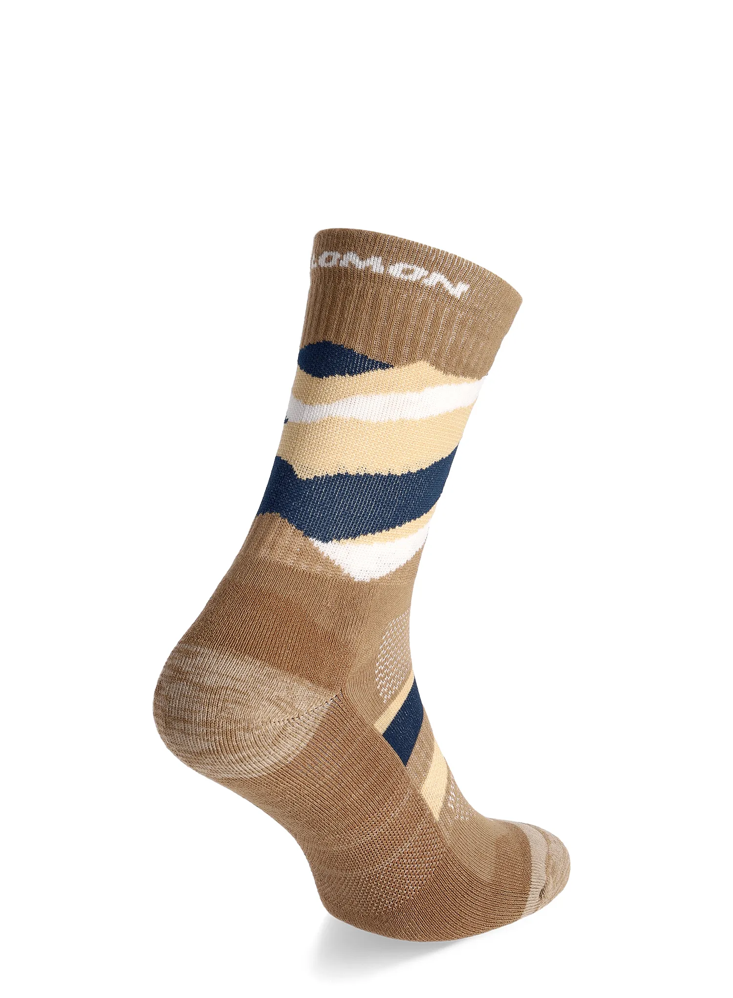 Шкарпетки туристичні Salomon Out Alps Crew 2-Pack - carbon/brown