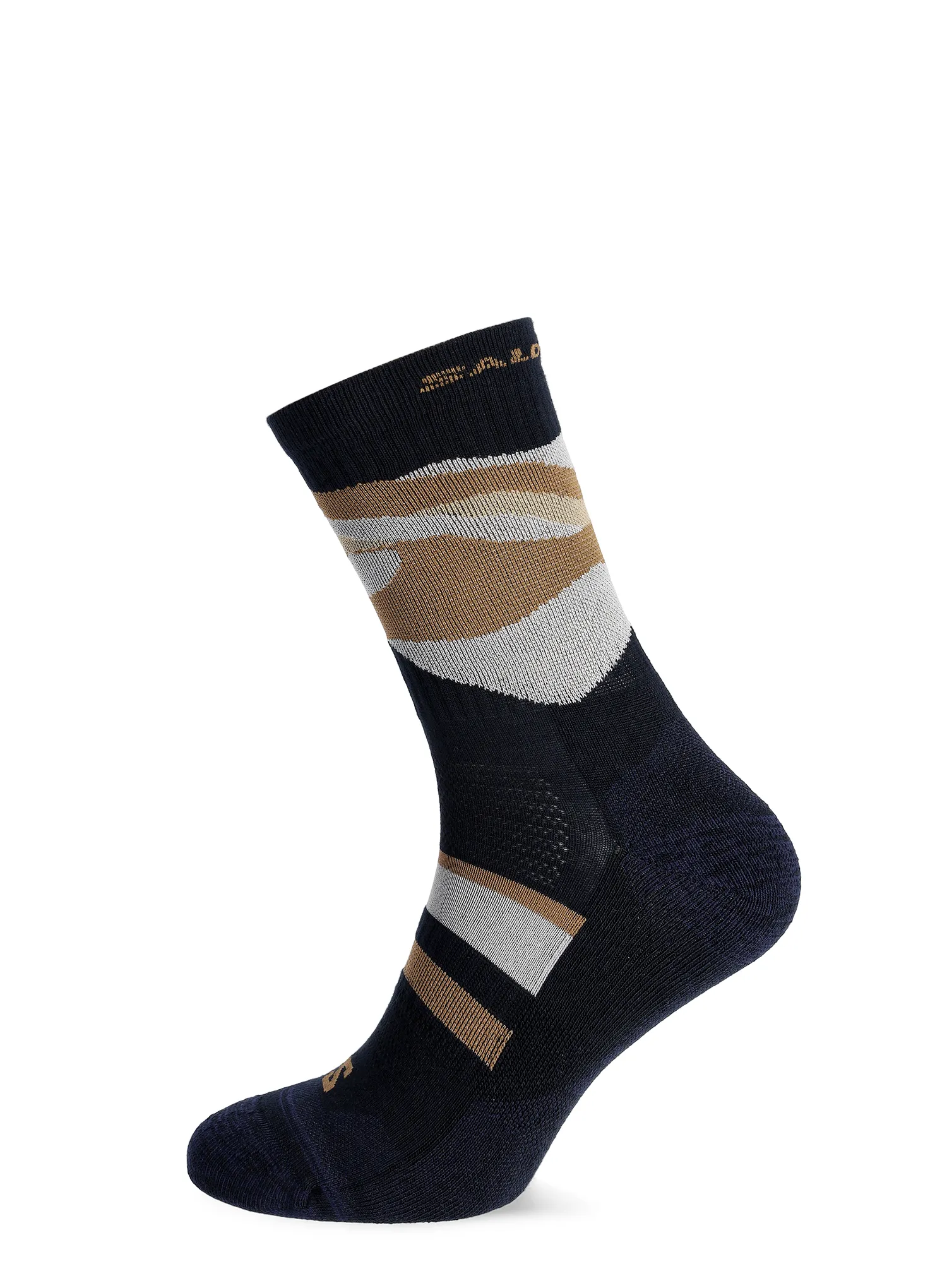 Шкарпетки туристичні Salomon Out Alps Crew 2-Pack - carbon/brown