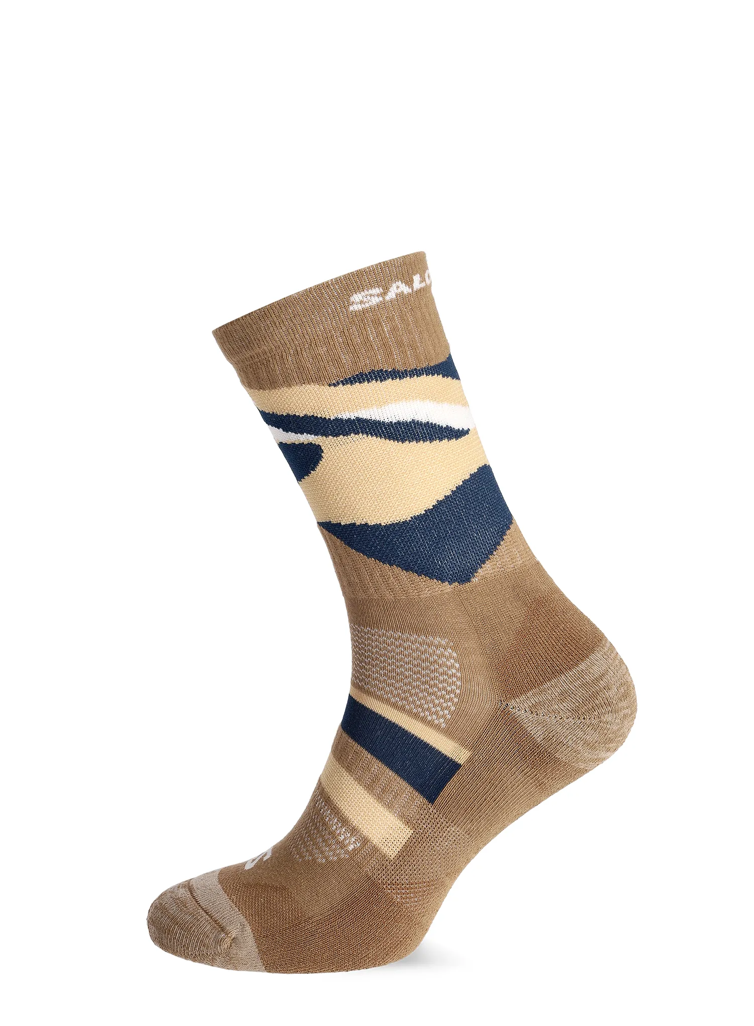 Шкарпетки туристичні Salomon Out Alps Crew 2-Pack - carbon/brown