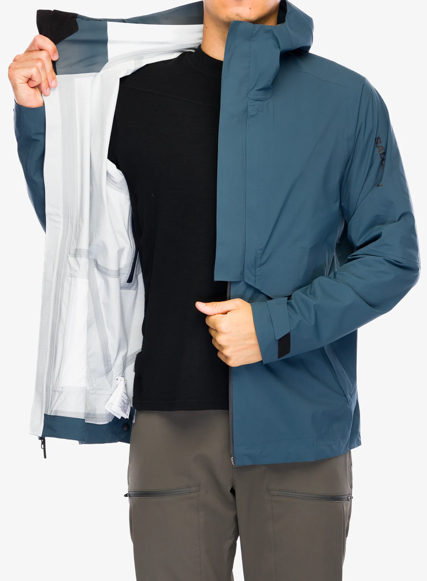 Куртка дощовик Salomon Outerpath Pro Jacket - midnight navy