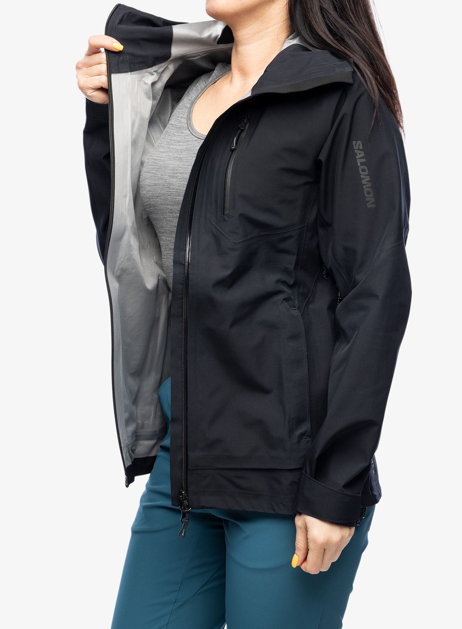 Куртка жіноча GORE-TEX Salomon Outline 3L GTX Shell - deep black