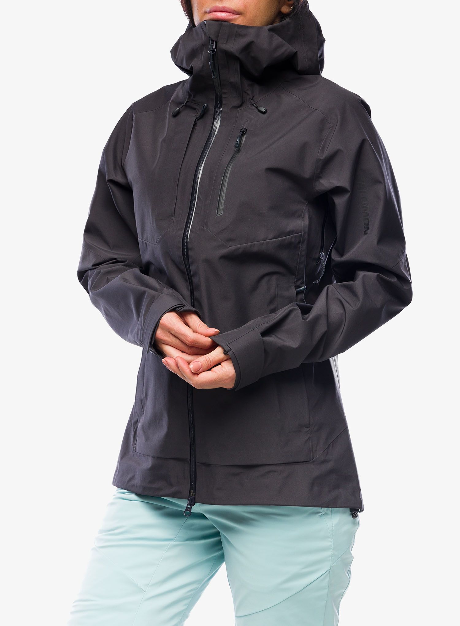 Куртка з мембраною жіноча Salomon Outline 3L GTX Shell - phantom