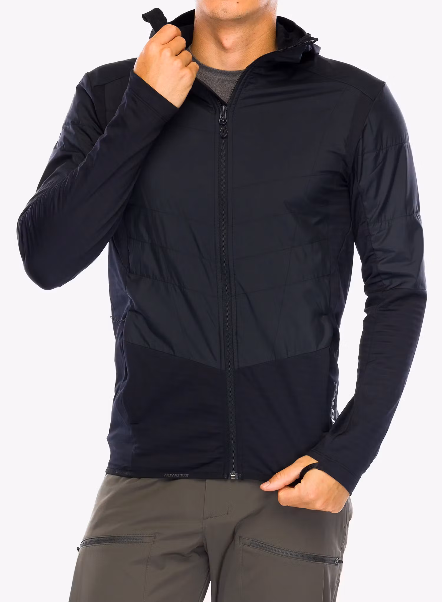 Куртка гібридна Salomon Outline As Hybrid - deep black