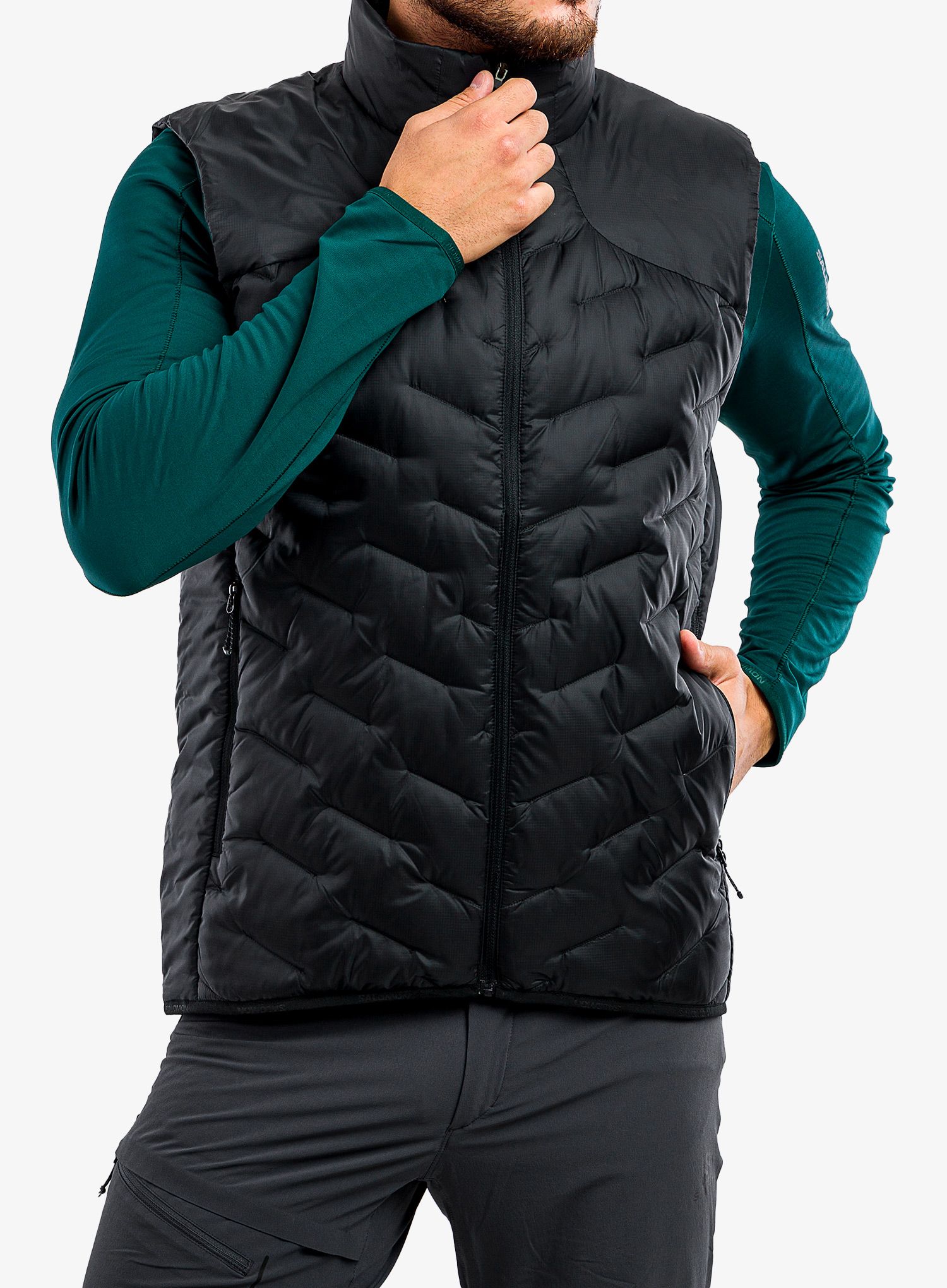 Жилет пуховий Salomon Outline Down Vest - deep black