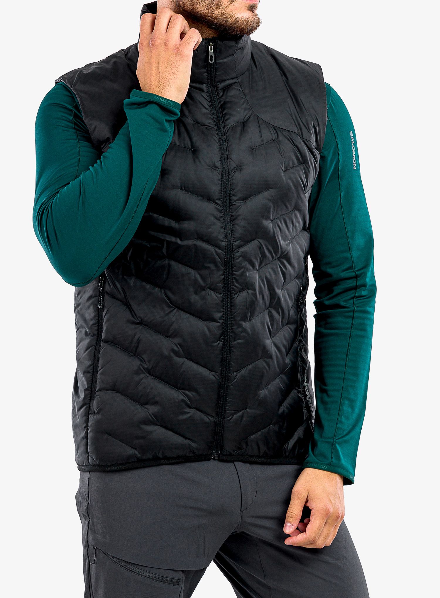 Жилет пуховий Salomon Outline Down Vest - deep black