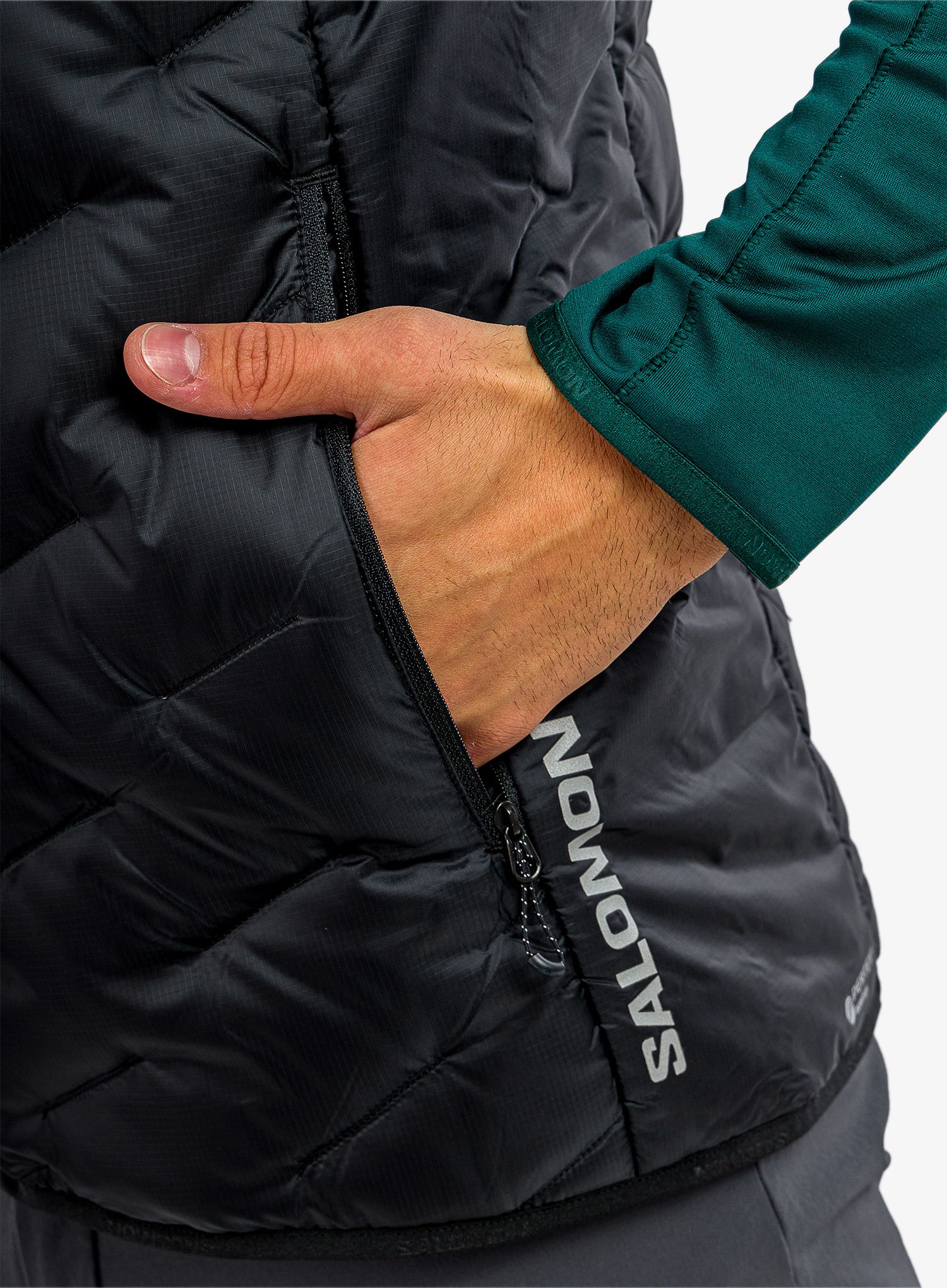 Жилет пуховий Salomon Outline Down Vest - deep black