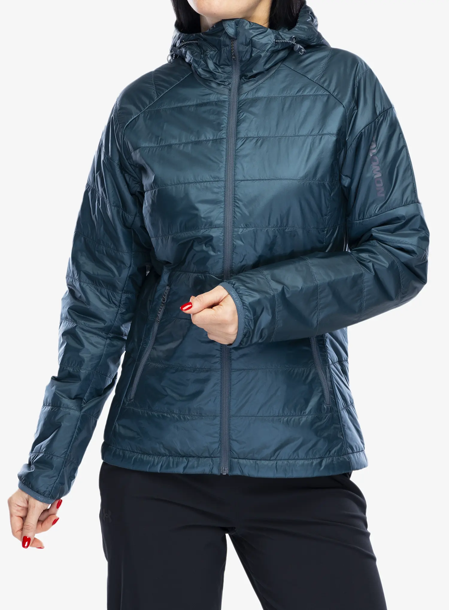 Куртка утеплена жіноча Salomon Outline HD Jacket - midnight navy