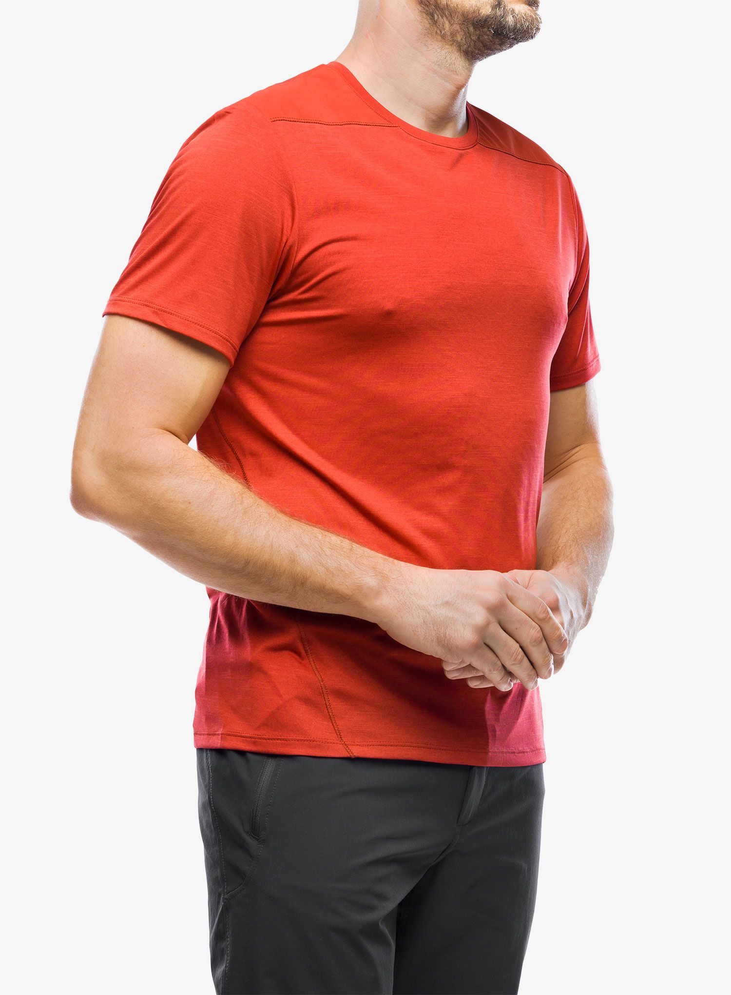 Футболка Salomon Outline SS Tee - red dahlia