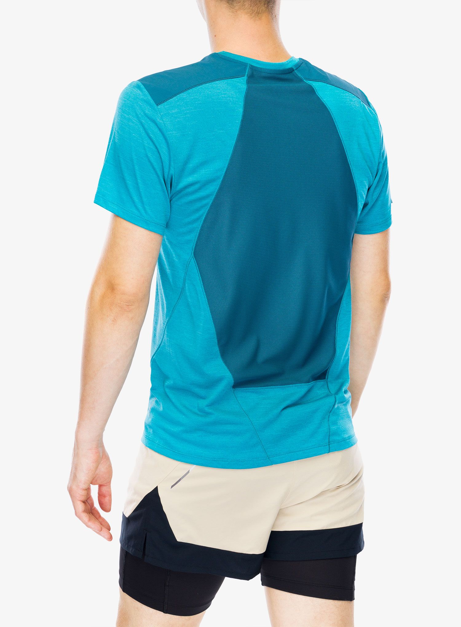 Швидковисихаюча футболка Salomon Outline S/S Tee - deep dive/tide