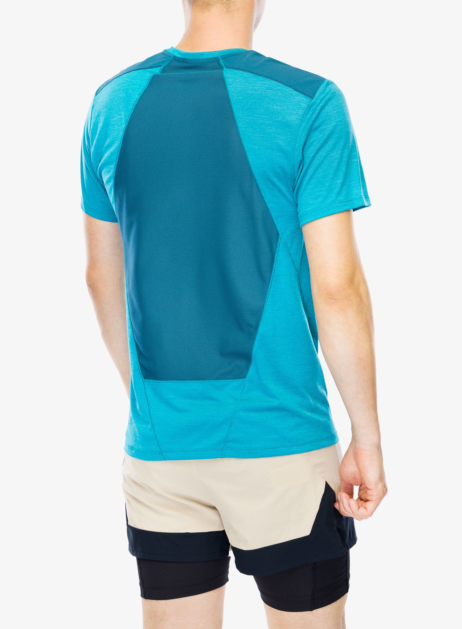 Швидковисихаюча футболка Salomon Outline S/S Tee - deep dive/tide