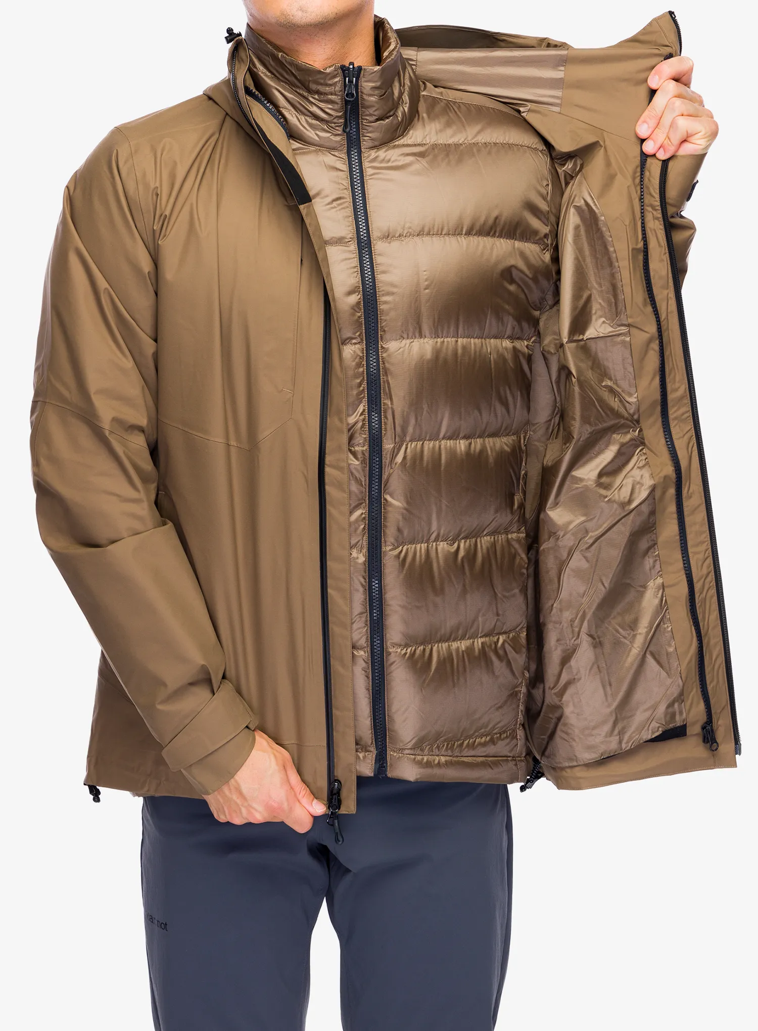 Куртка 3в1 Salomon Patroller 3in1 Down - shitake