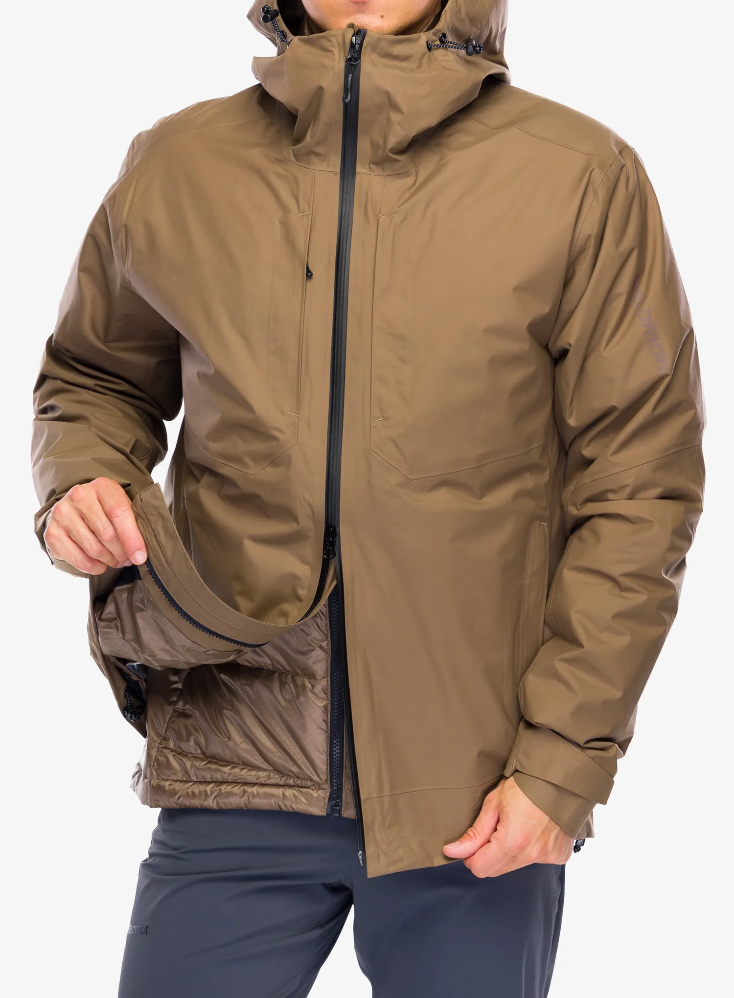 Куртка 3в1 Salomon Patroller 3in1 Down - shitake
