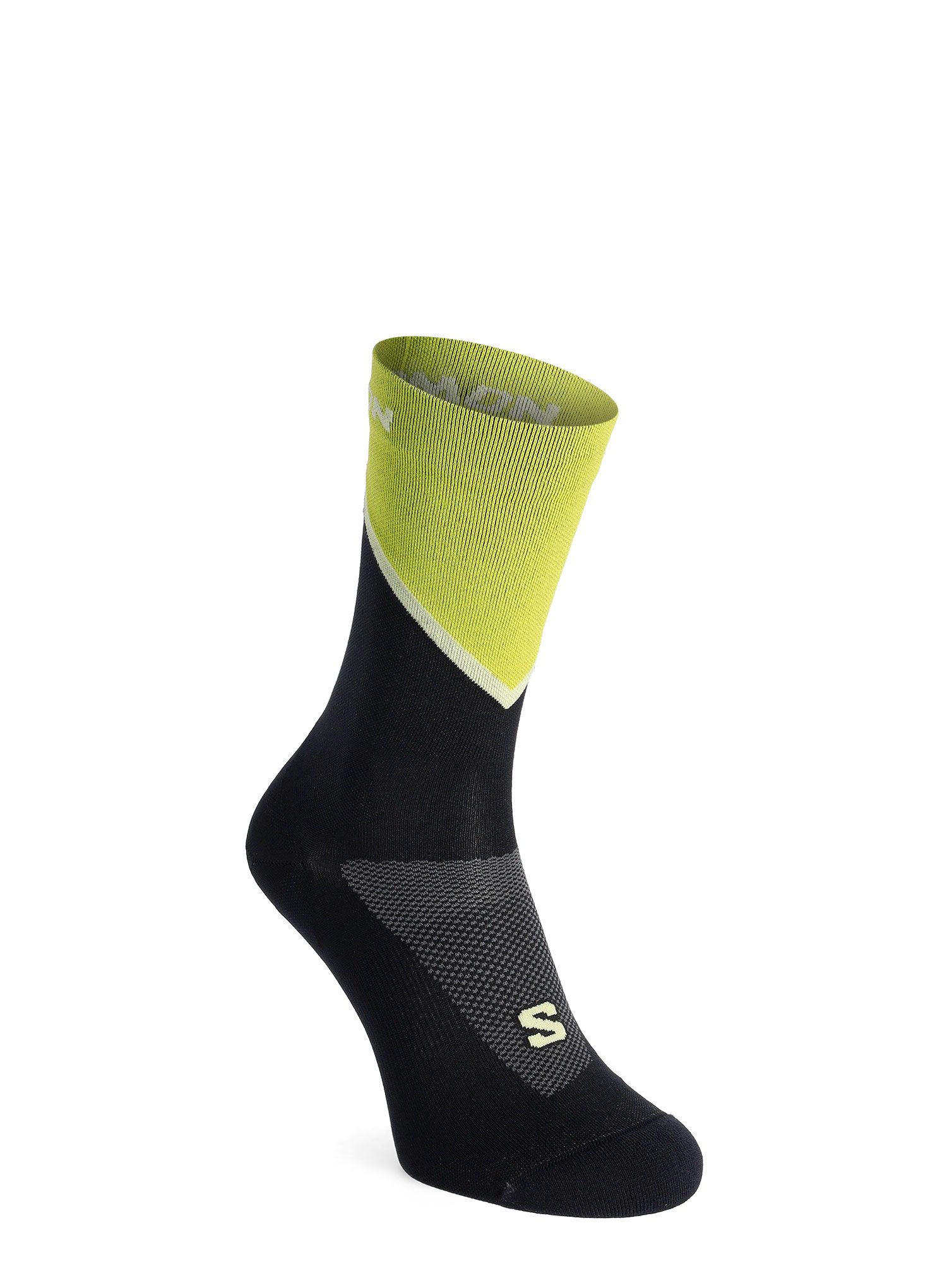 Шкарпетки для бігу Salomon Pulse Crew - black/spring/yellow