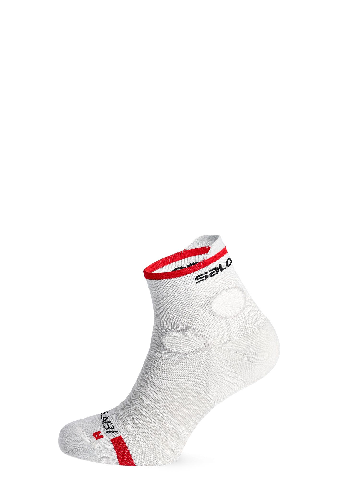 Шкарпетки для бігу Salomon S/Lab Pulse Ankle - white/fiery red