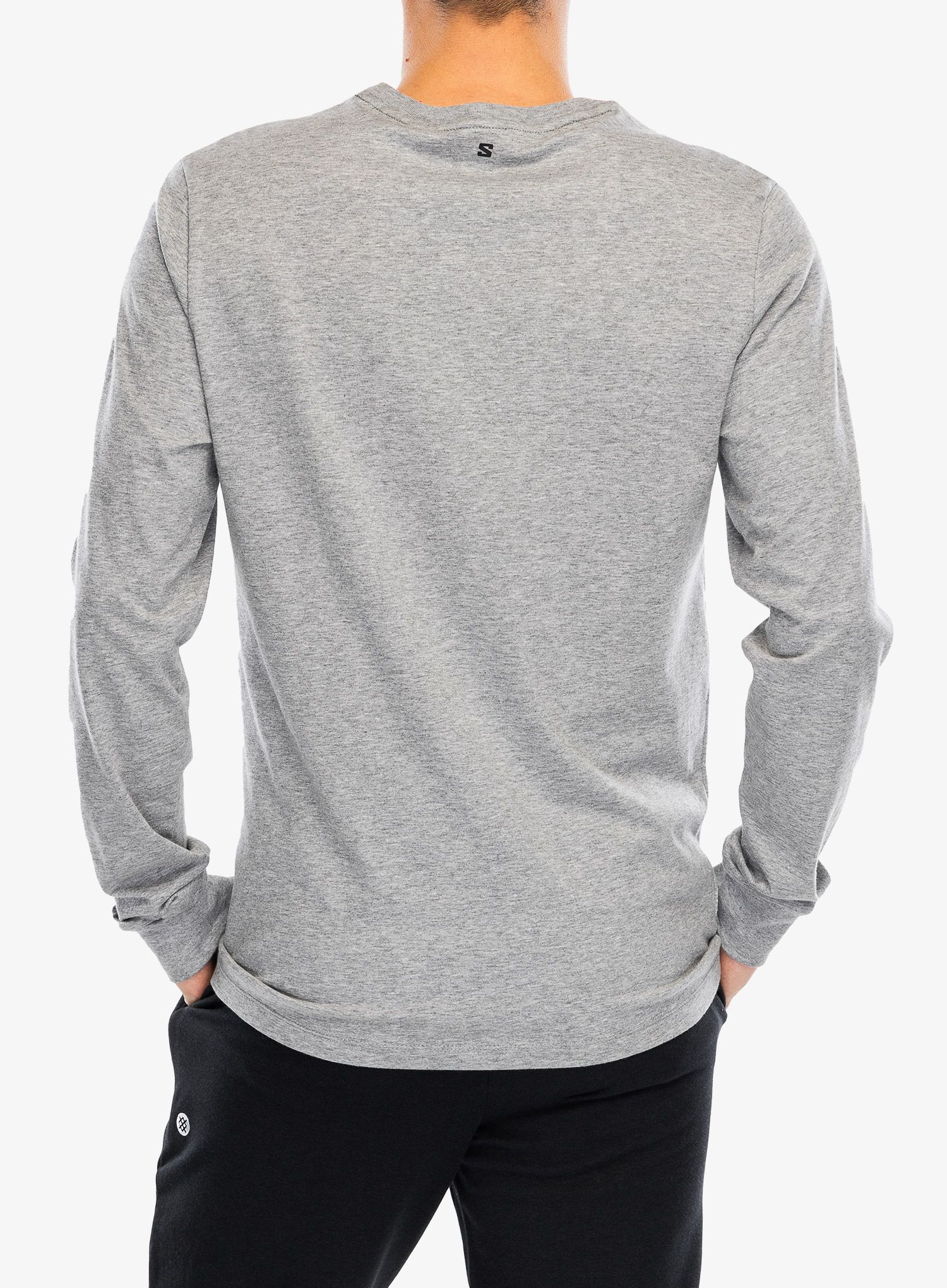 Кофта без каптура Salomon Logo Perf L/S Tee - heather