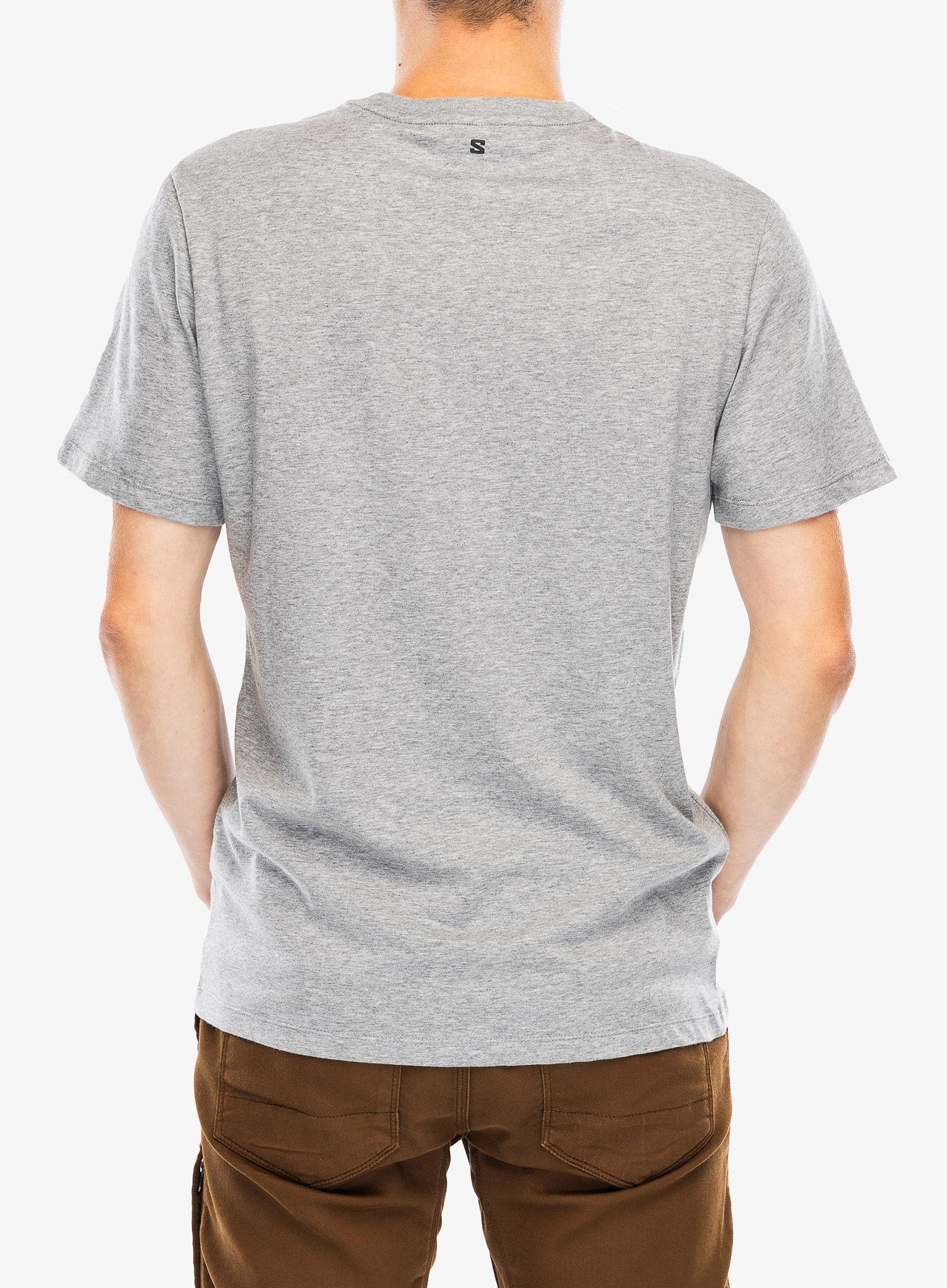 Футболка з принтом Salomon Logo Perf S/S Tee - heather