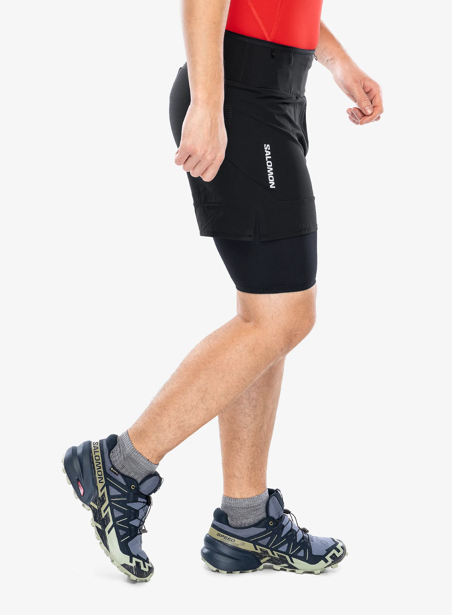 Шорти для бігу Salomon Sense 2in1 Shorts - deep black