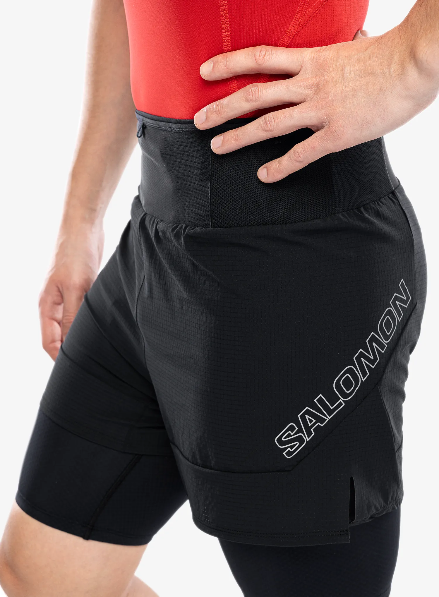 Шорти для бігу Salomon Sense 2in1 Shorts - deep black