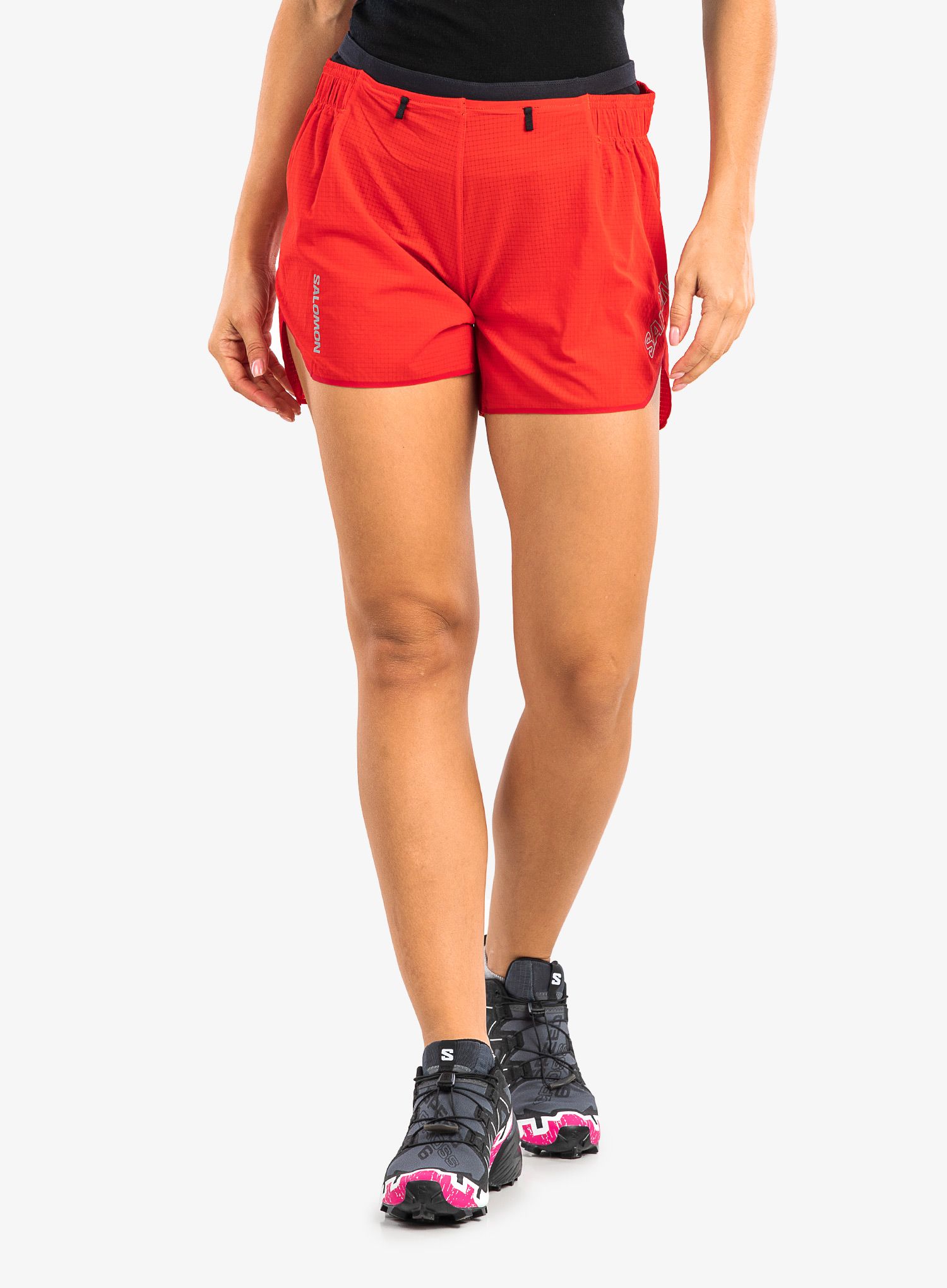 Шорти для бігу жіночі Salomon Sense Aero 5'' Short - fiery red