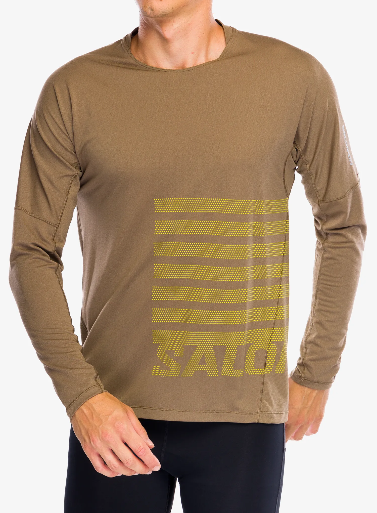 Кофта для бігу Salomon Sense Aero LS Tee GFX - shitake