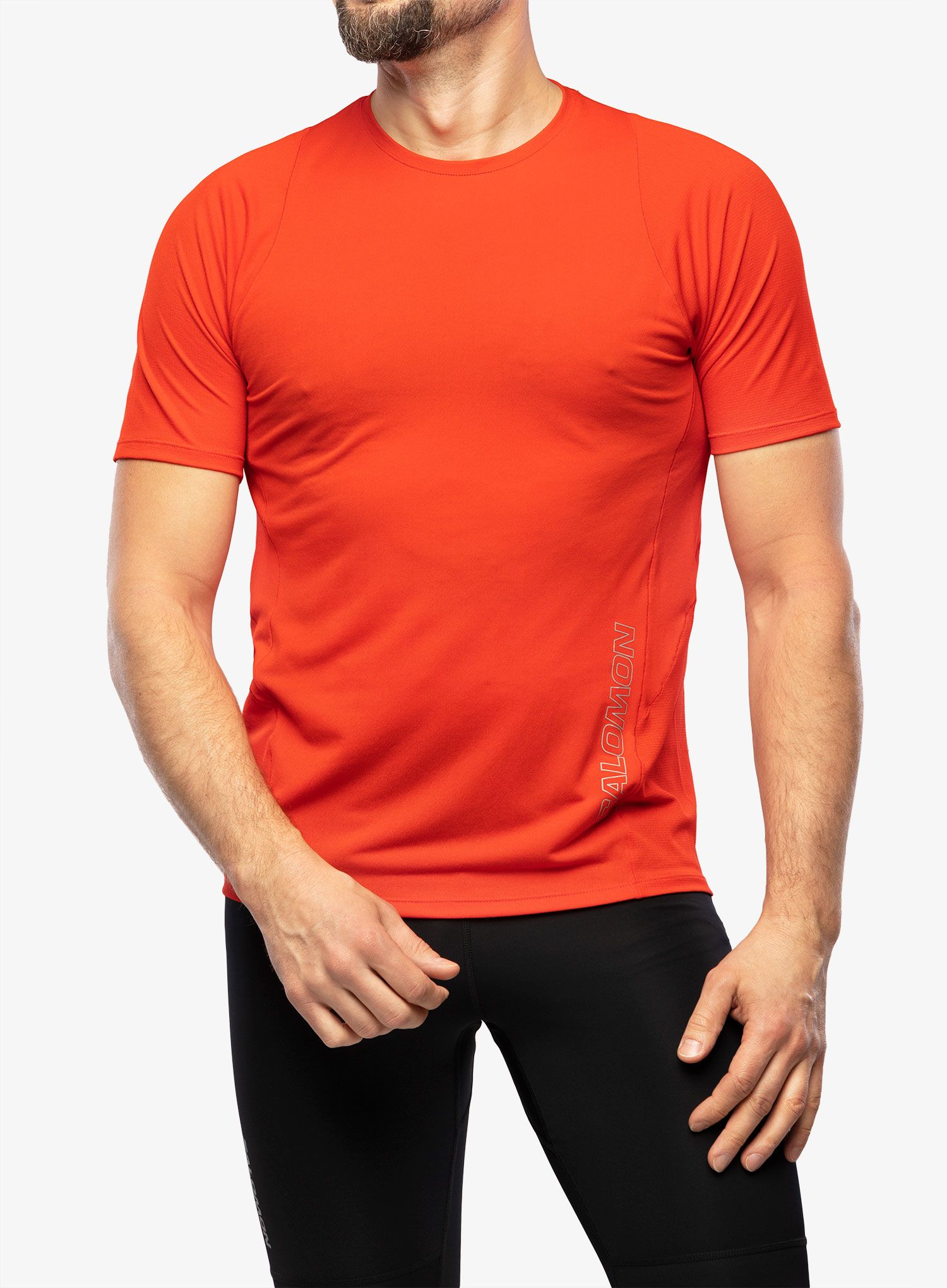 Футболка для бігу Salomon Sense Aero SS Tee - fiery red