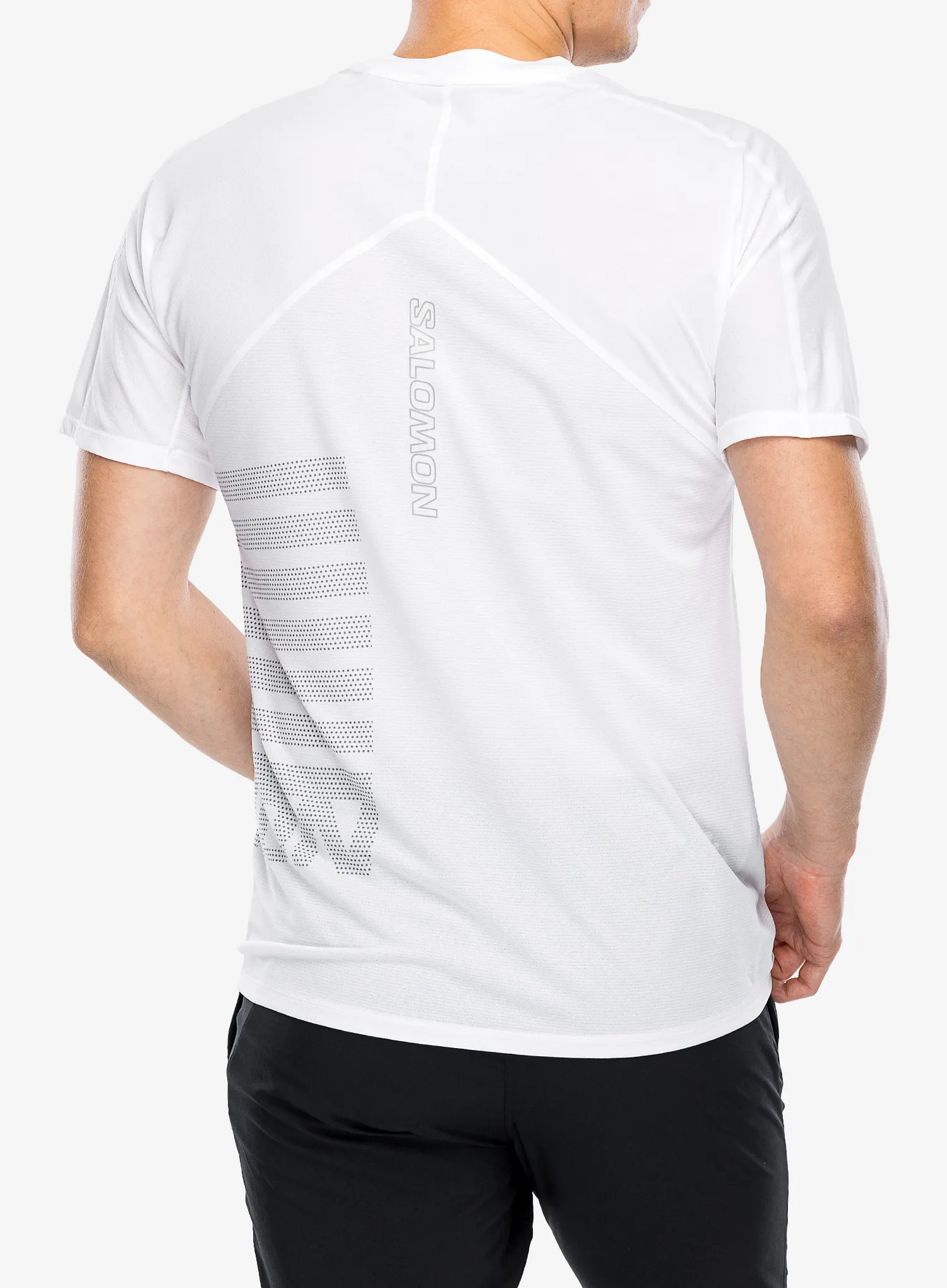 Футболка для бігу Salomon Sense Aero S/S GFX - white
