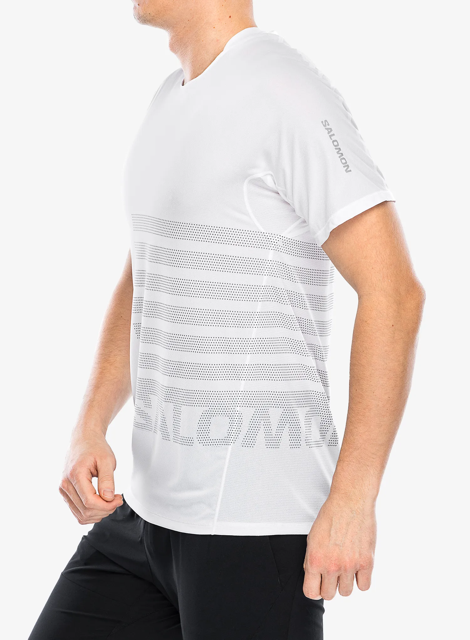 Футболка для бігу Salomon Sense Aero S/S GFX - white