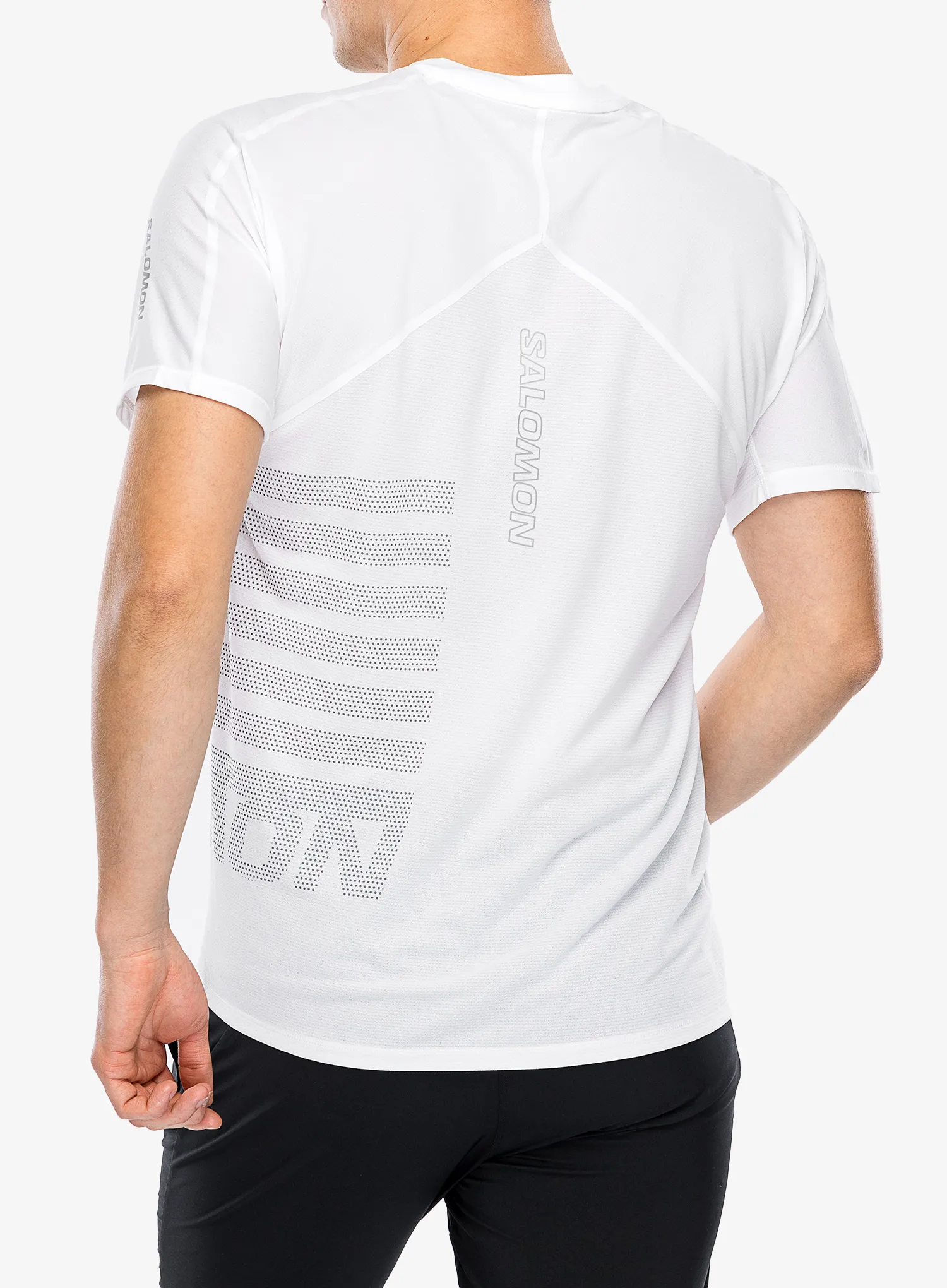 Футболка для бігу Salomon Sense Aero S/S GFX - white