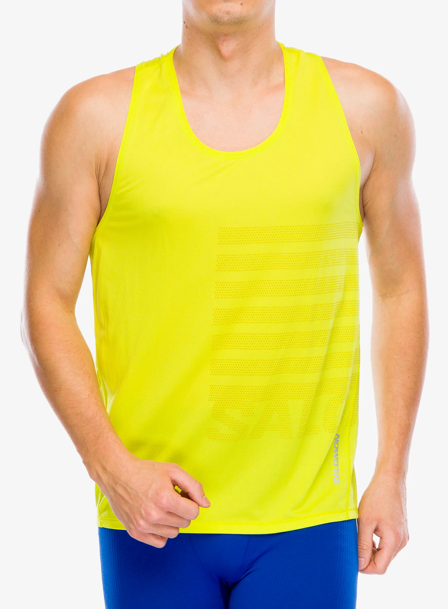 Футболка для бігу Salomon Sense Aero Singlet - sulphur