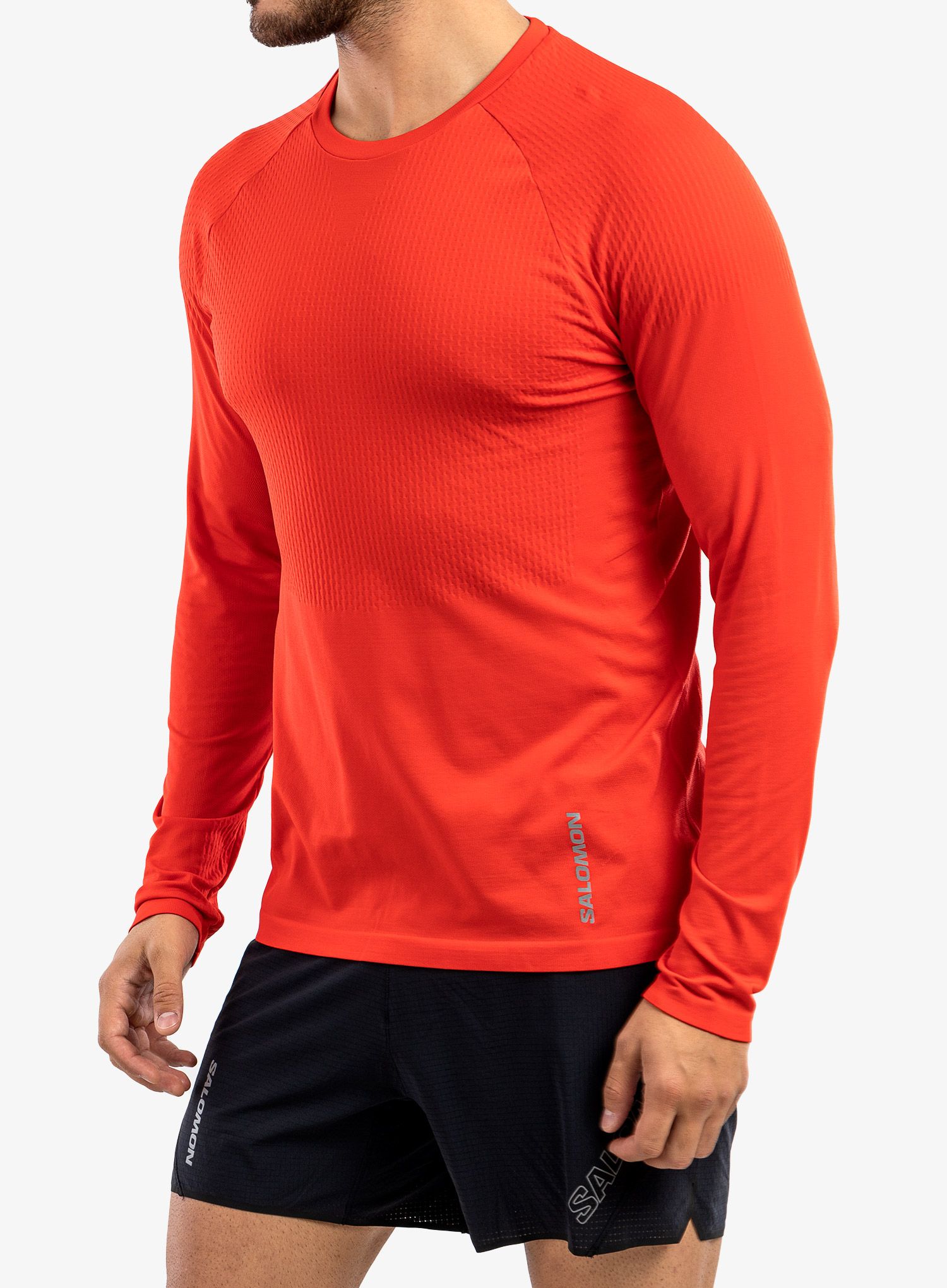 Кофта Salomon Sense Ls Tee - fiery red
