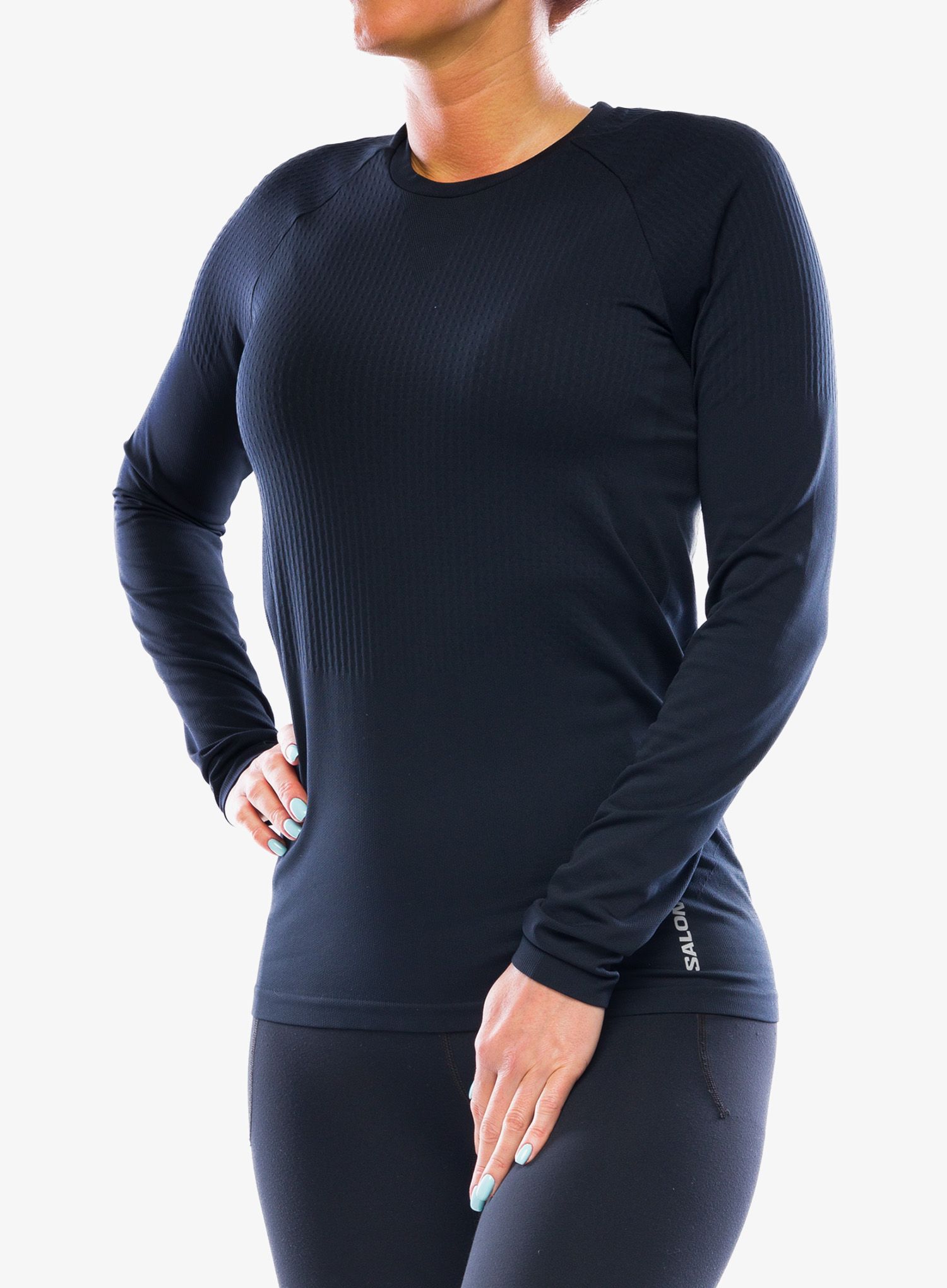 Кофта жіноча Salomon Cross Run Ls Tee - deep black