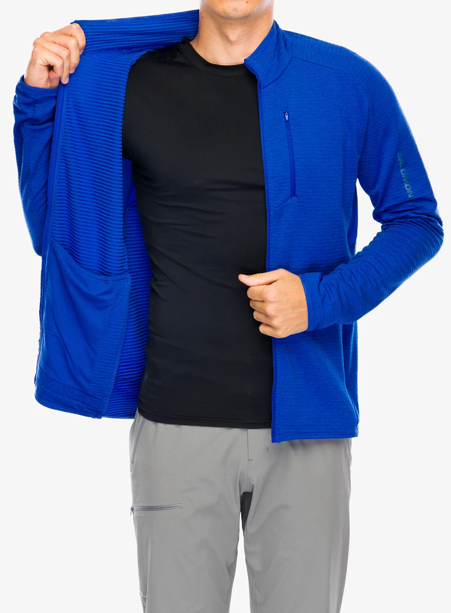 Кофта флісова Salomon Essential Lightwarm FZ - surf the web