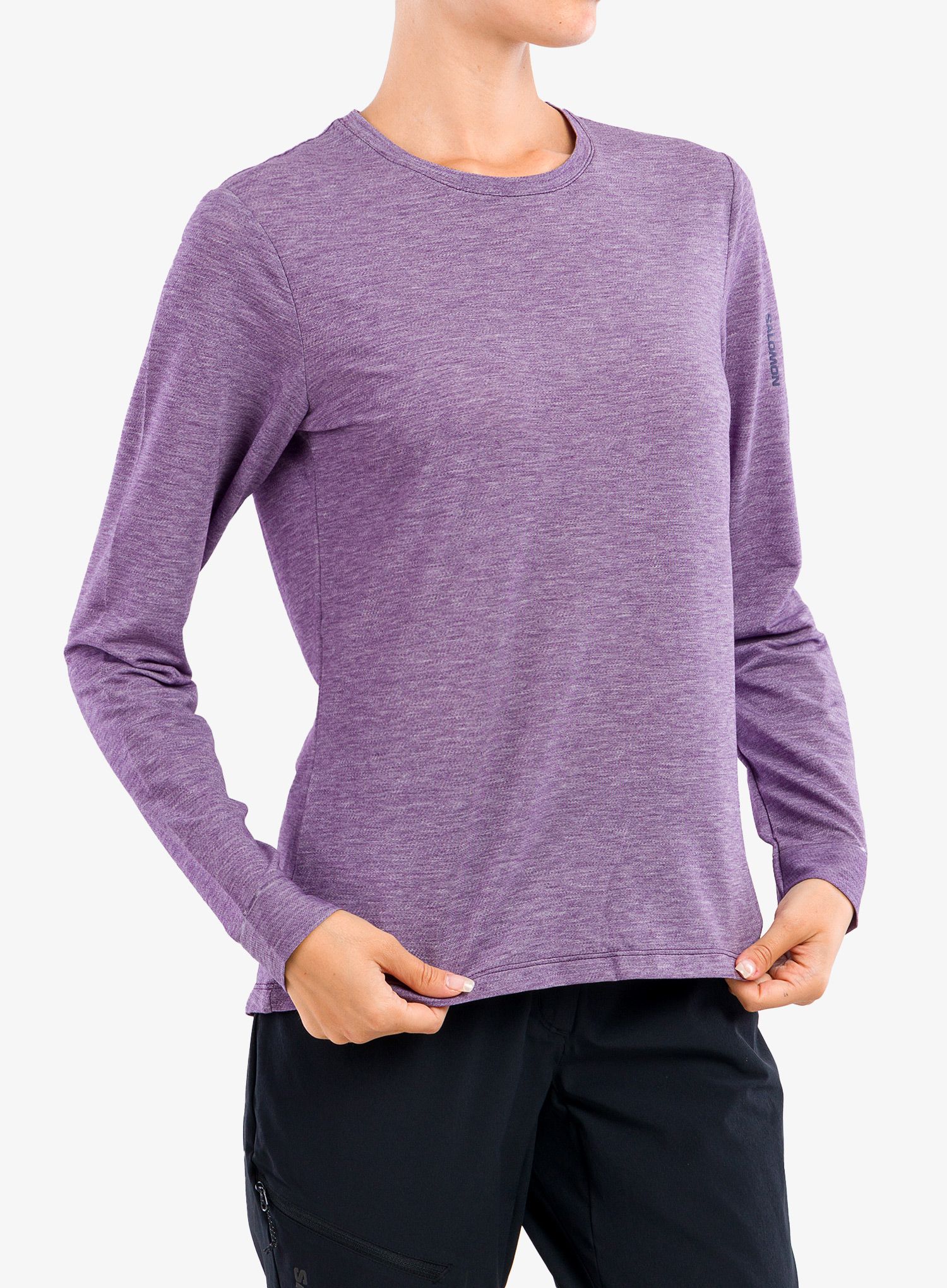 Лонгслів жіночий Salomon Sntial Tencel Ls Tee - crown jewel
