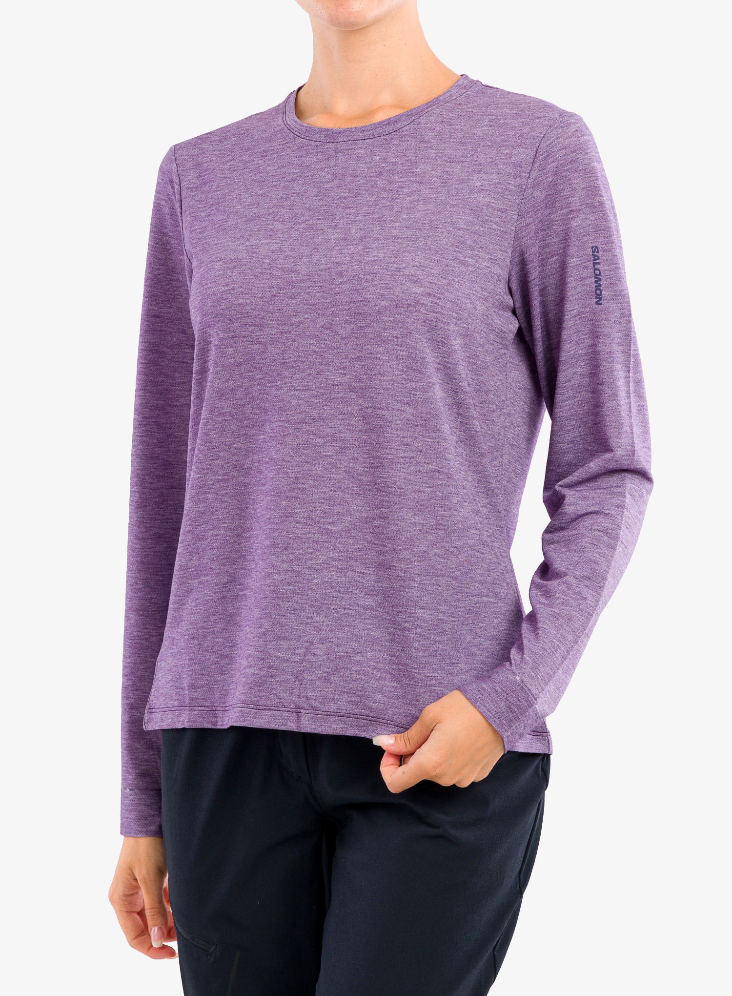 Лонгслів жіночий Salomon Sntial Tencel Ls Tee - crown jewel