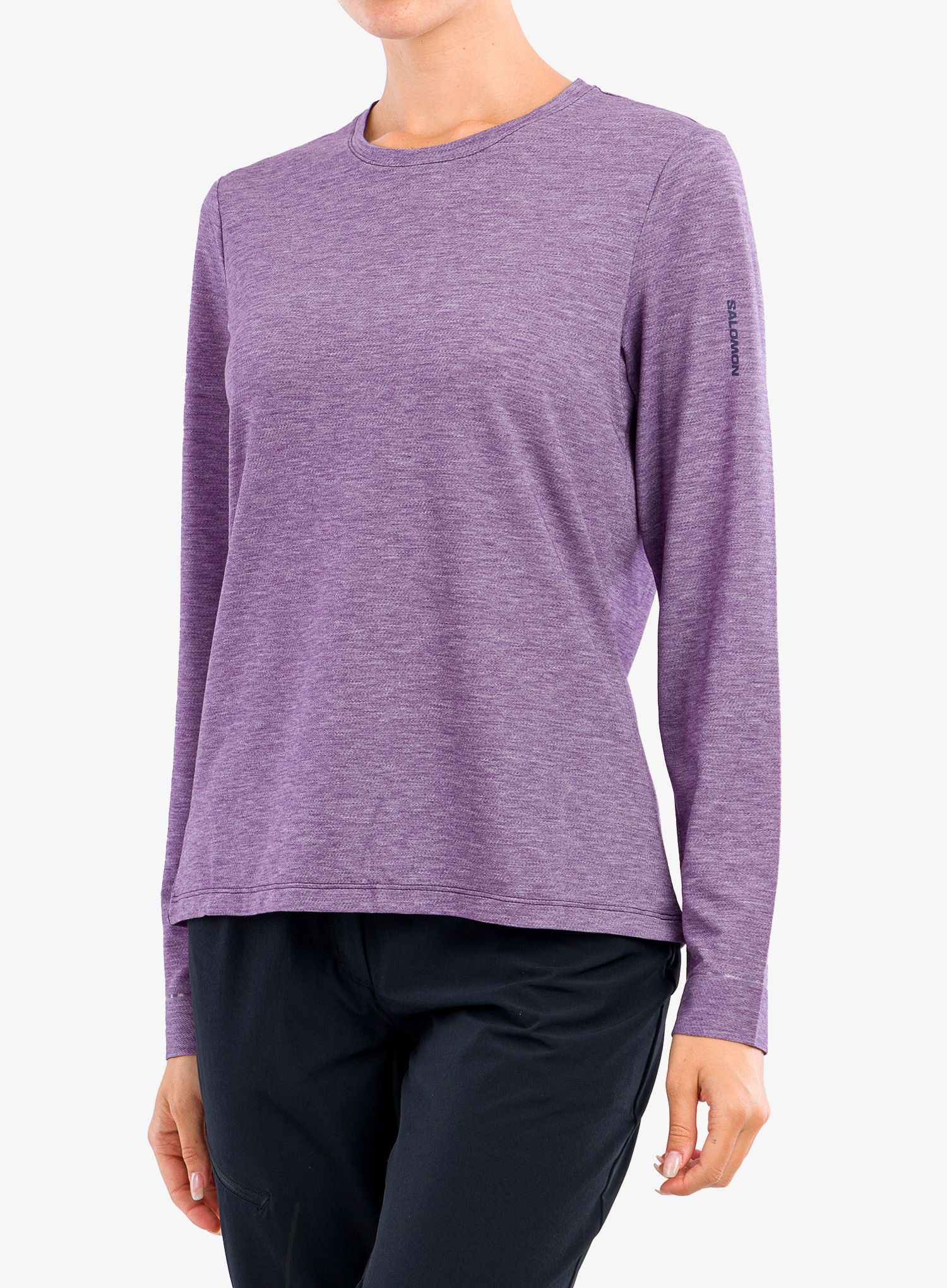 Лонгслів жіночий Salomon Sntial Tencel Ls Tee - crown jewel