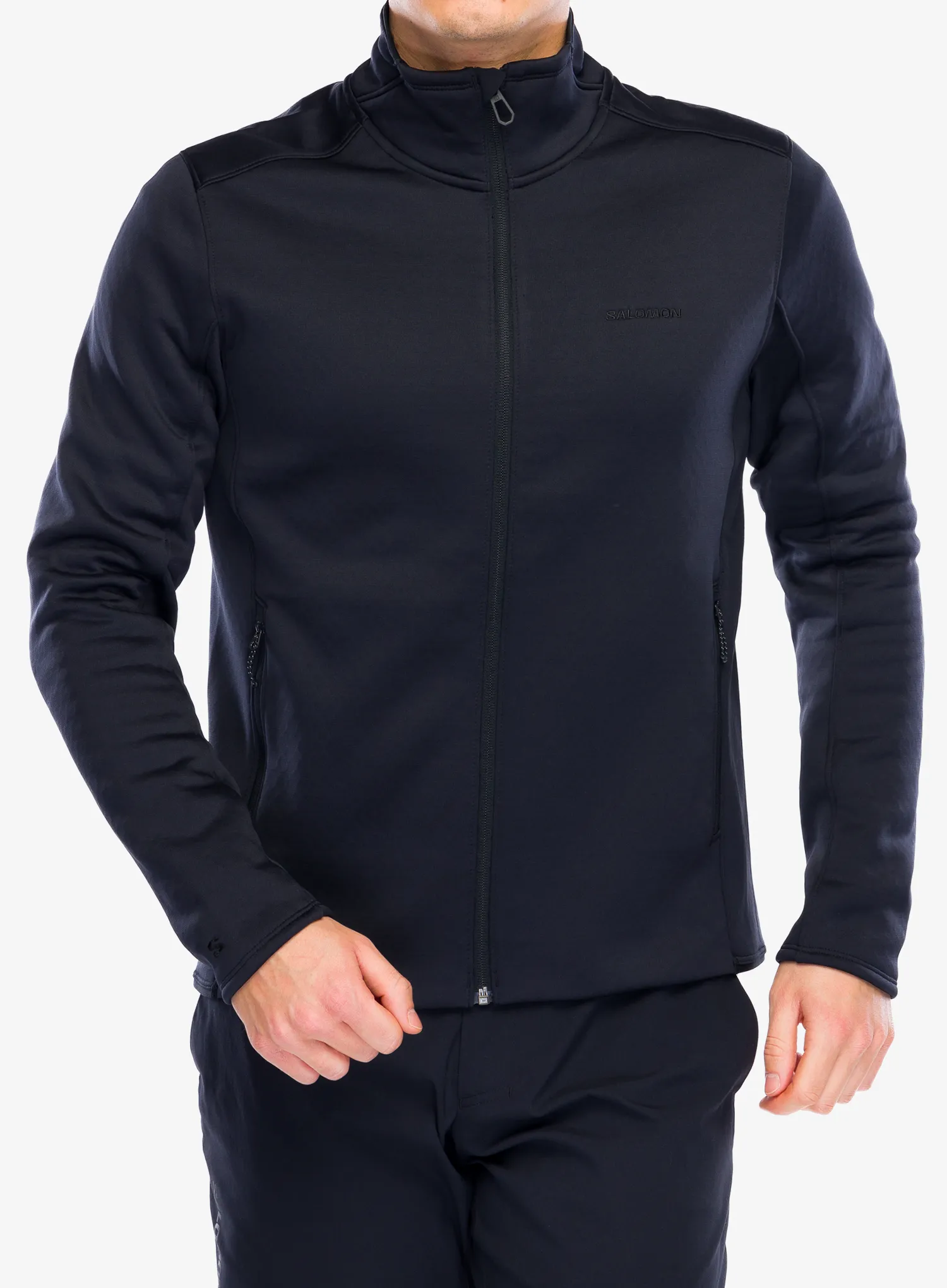 Кофта на замку Salomon Essential Warm Fz Mid - deep black