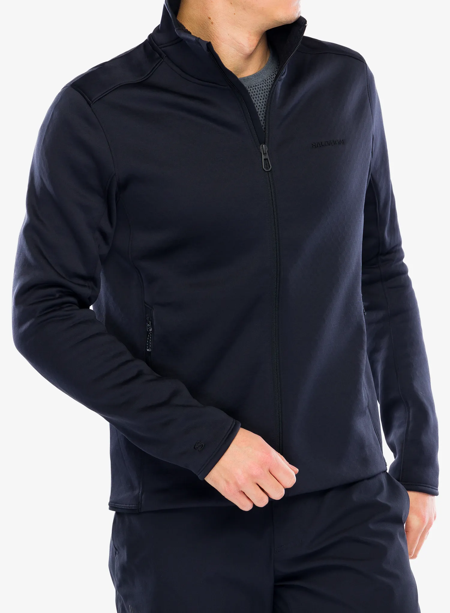 Кофта на замку Salomon Essential Warm Fz Mid - deep black