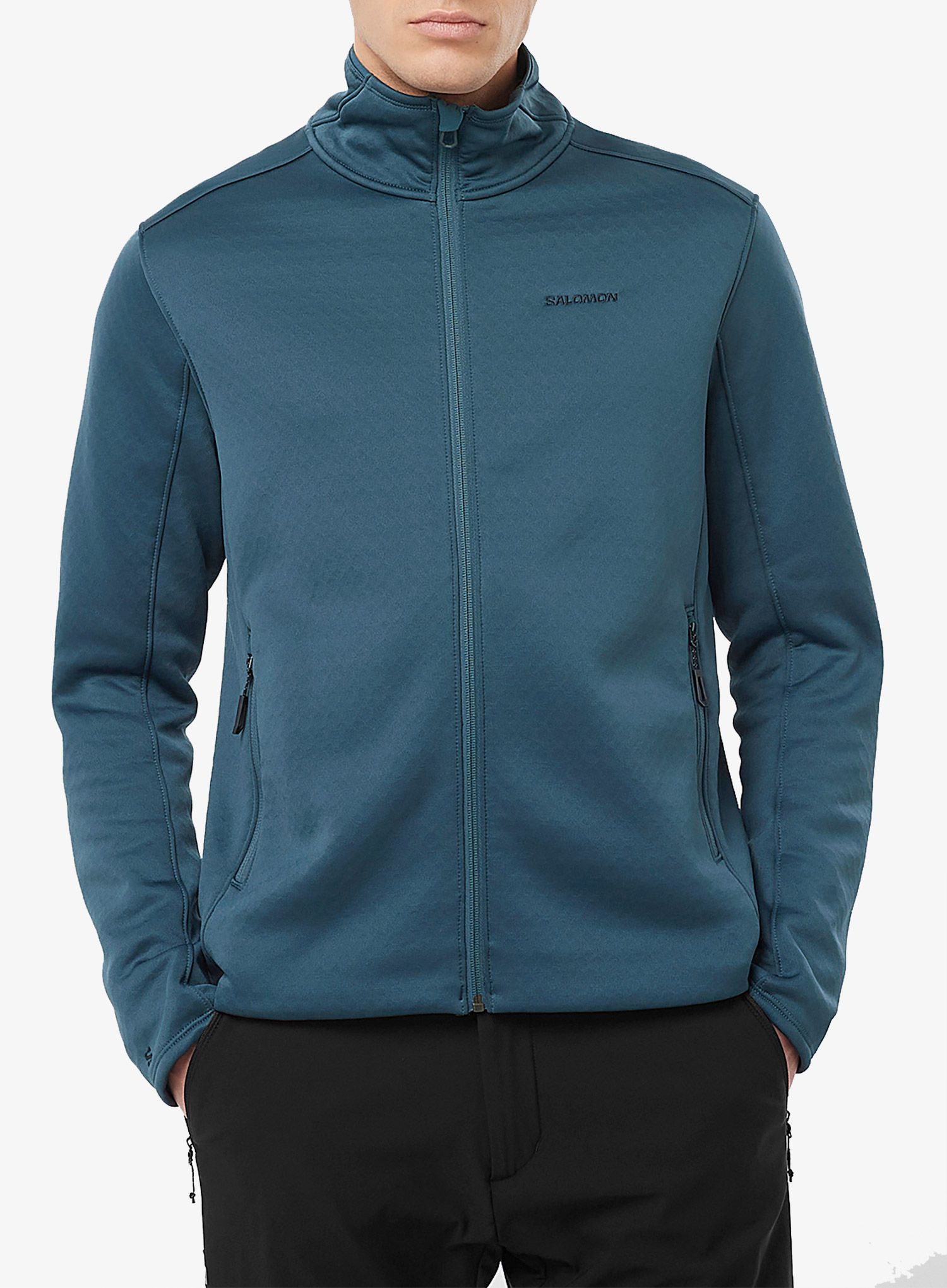 Кофта на замку Salomon Essential Warm Fz Mid - midnight navy