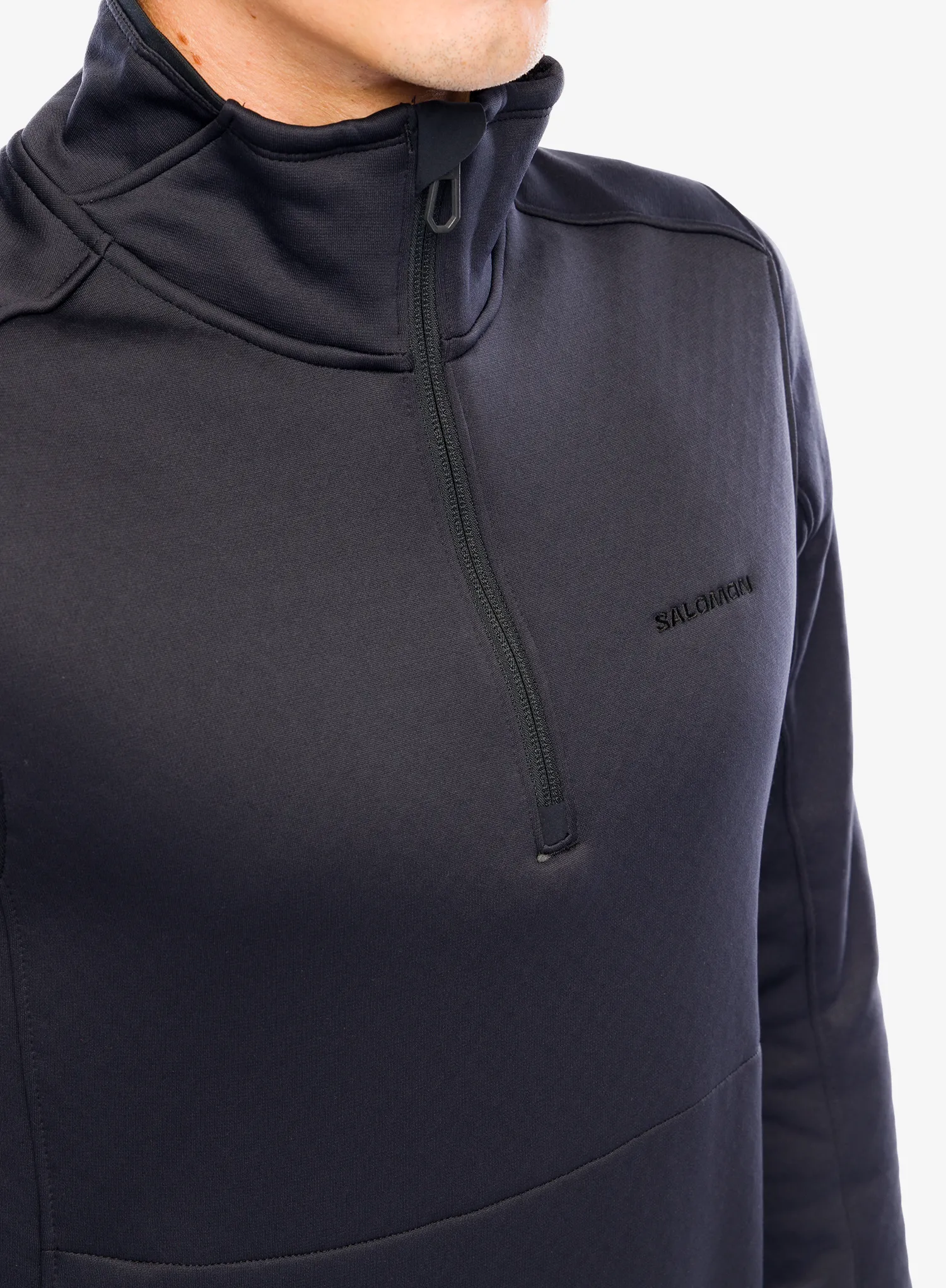 Кофта без каптура Salomon Essential Warm Hz Mid - deep black