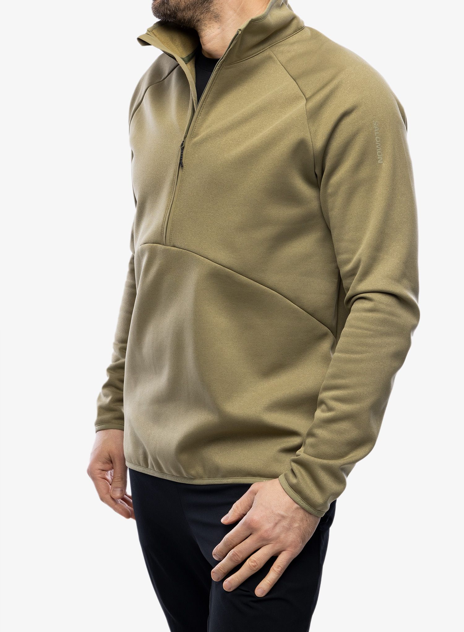 Кофта на блискавці Salomon Essential Warm Hz Mid - aloe